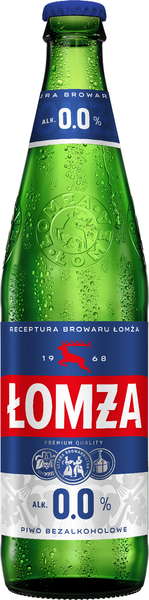 Piwo Łomża 0,0% Butelka Bezzwrotna 500 Ml