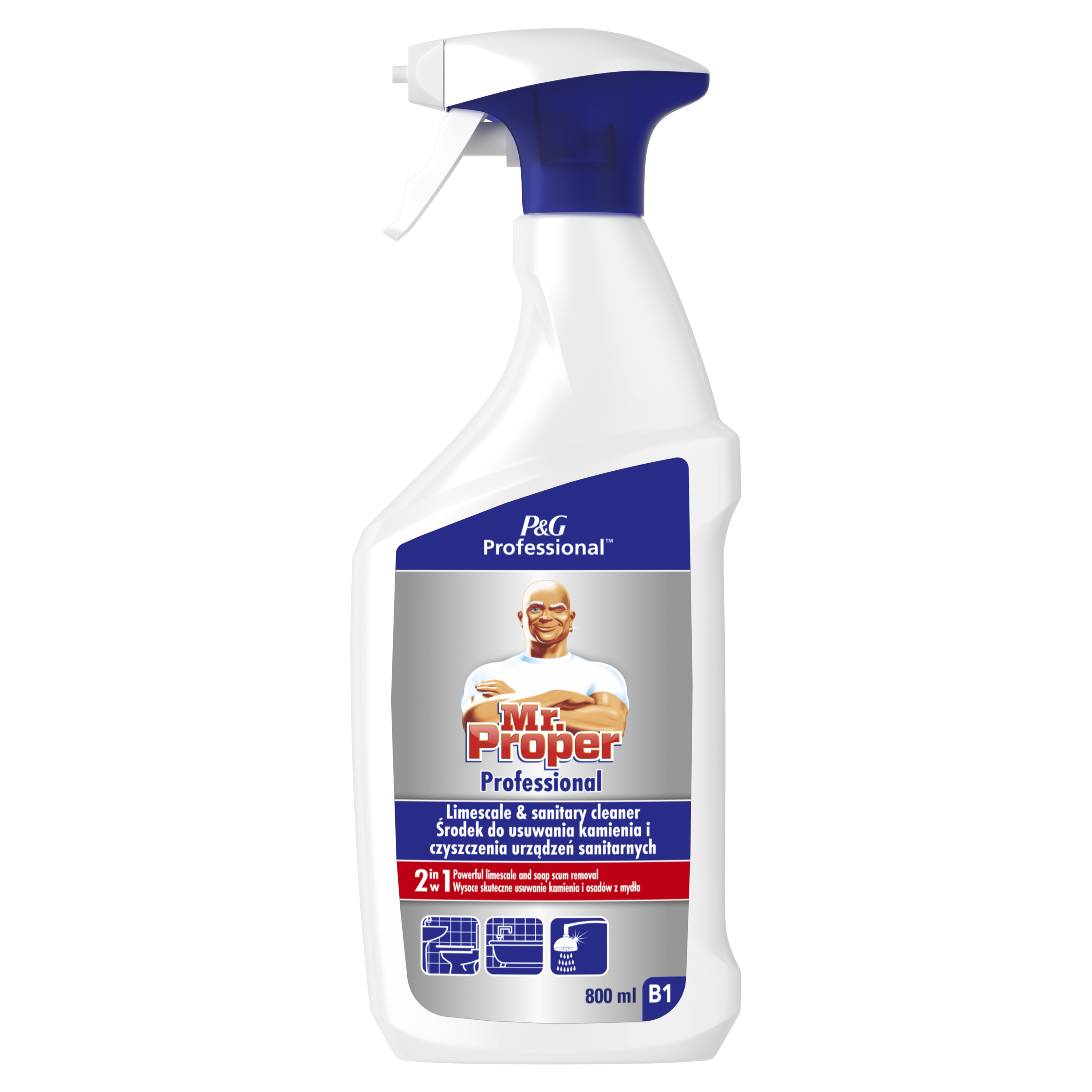 Mr Proper Professional Środek Czyszcząco-Dezynfekujący Do Różnych Powierzchni 800Ml
