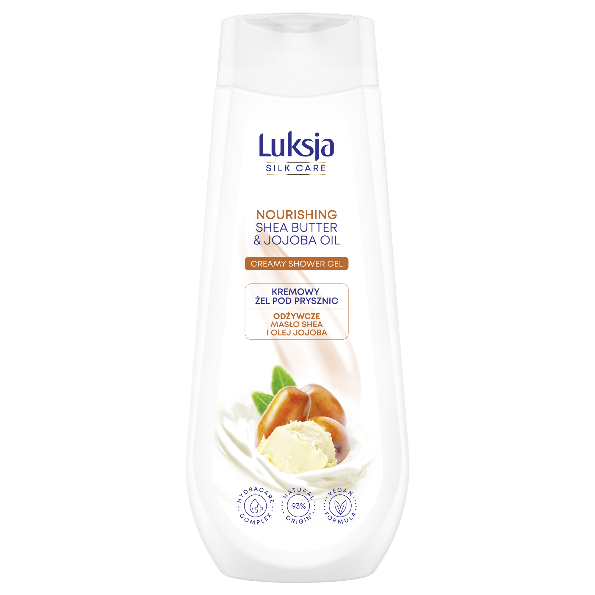 Luksja Silk Care Kremowy Żel Pod Prysznic Masło Shea I Olej Jojoba 500 Ml
