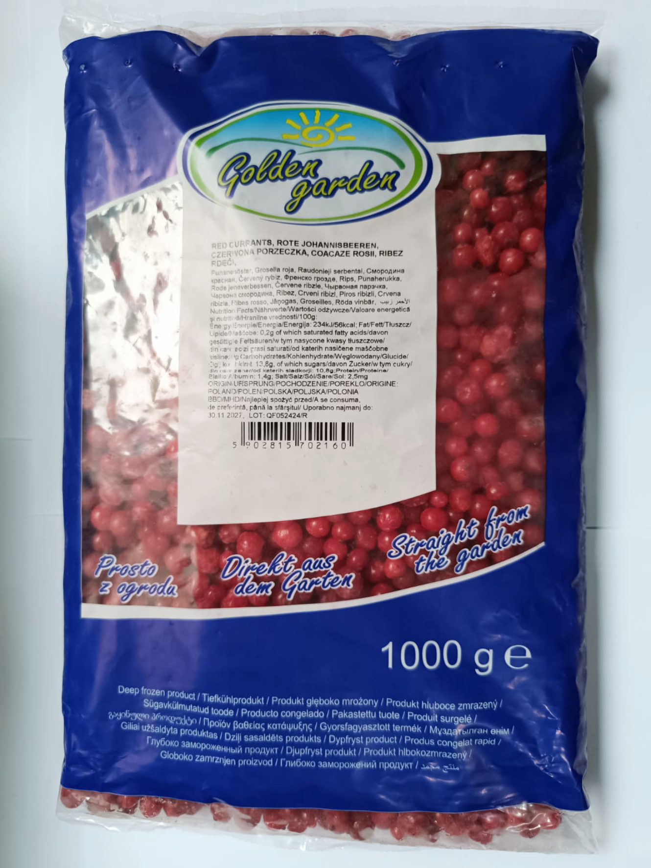 Golden Garden Porzeczka Czerwona Mrożona 1Kg