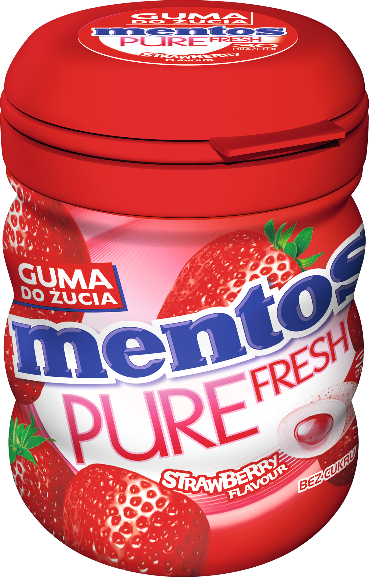 Mentos Pure Fresh Strawberry Butelka 60G