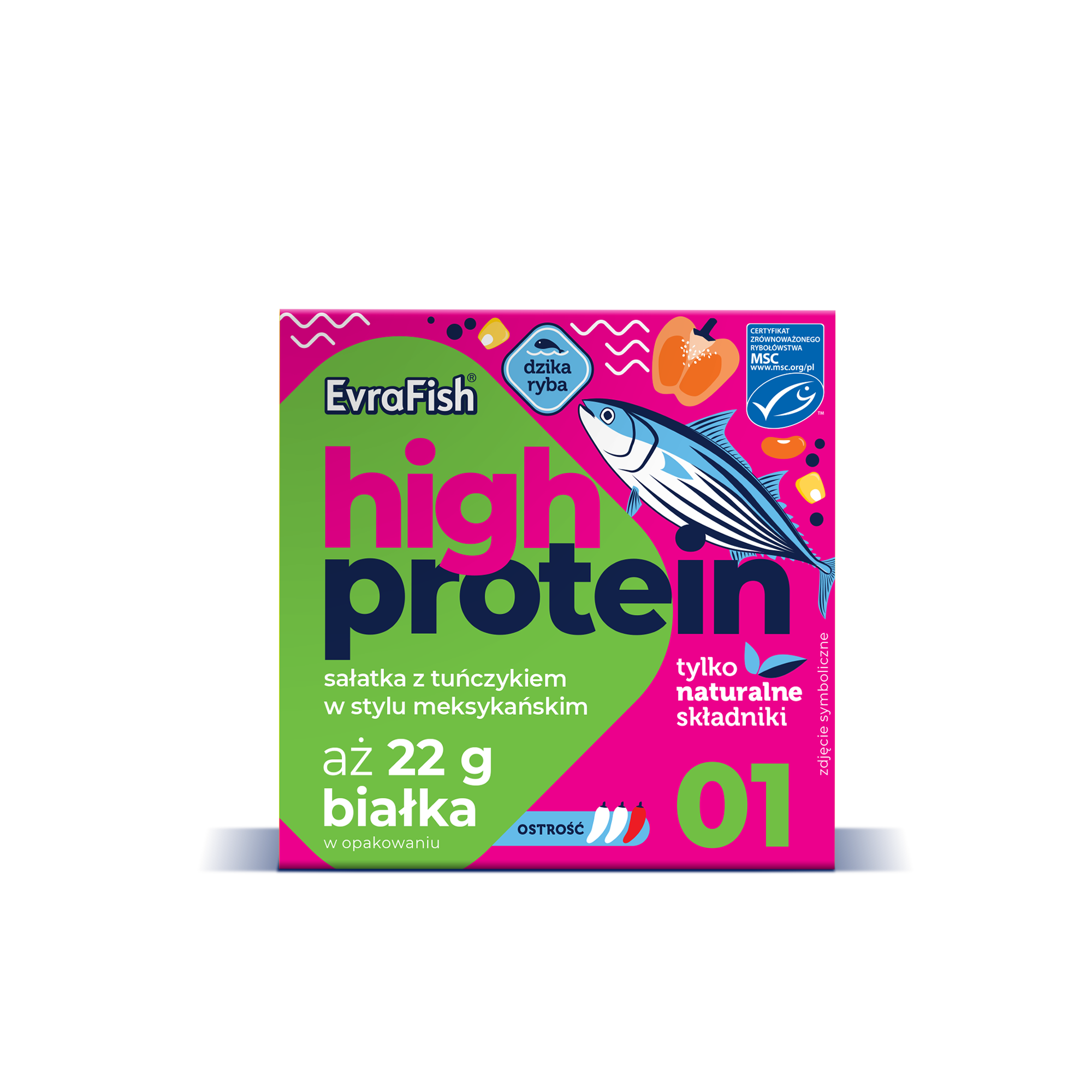 Evrafish Proteinowa Sałatka Z Tuńczykiem W Stylu Meksykańskim 160G
