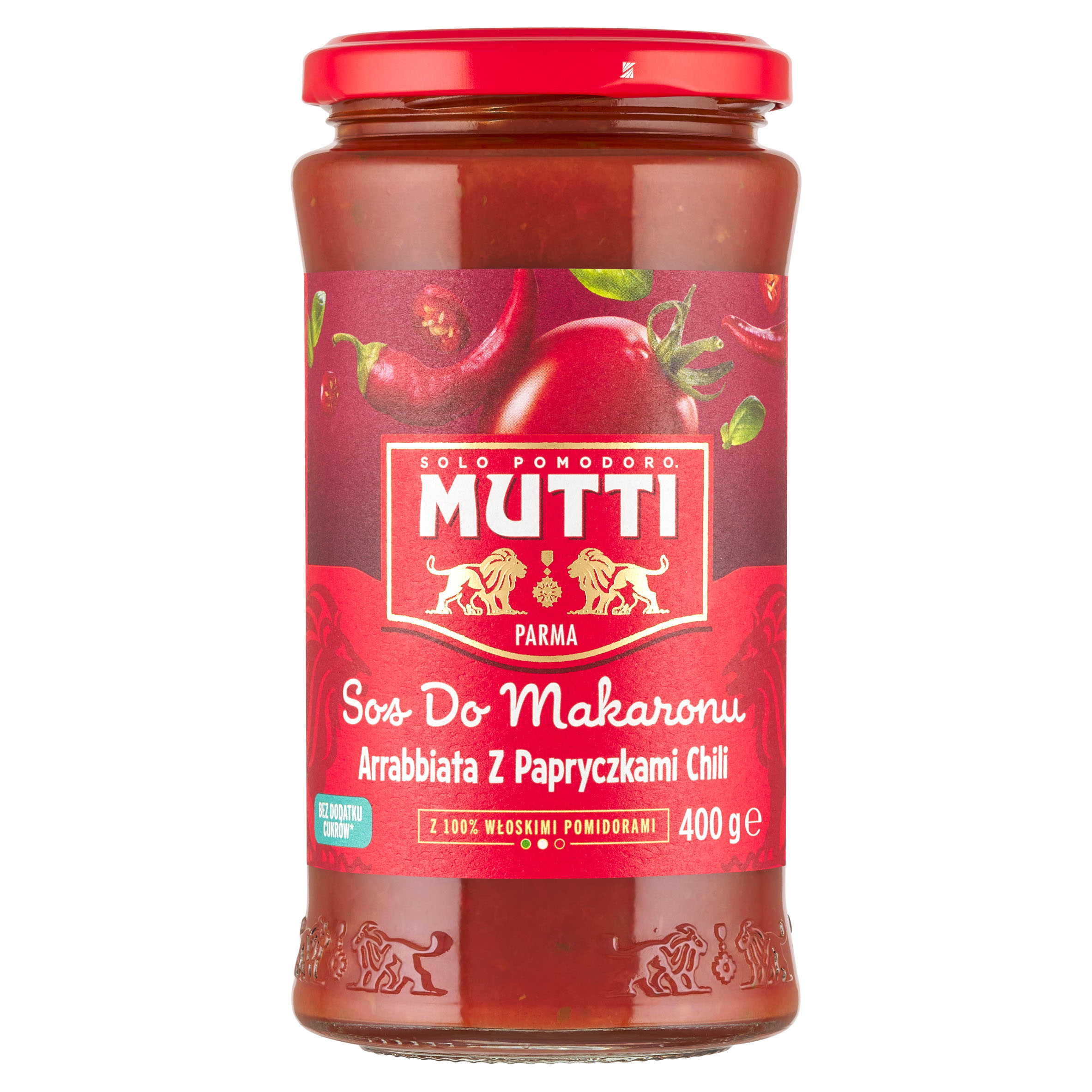 Mutti Sos Pomidorowy Do Makaronu Arrabbiata Z Papryczkami Chili 400G