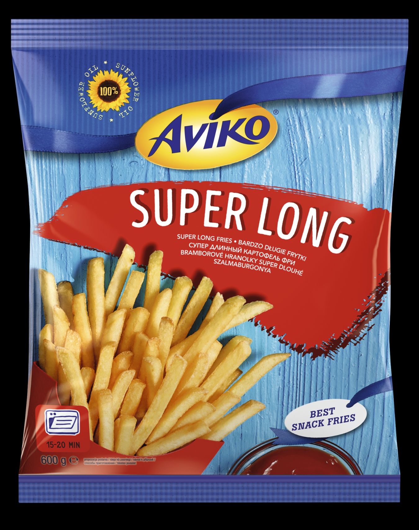 Aviko Super Long 600G-Bardzo Długie Frytki