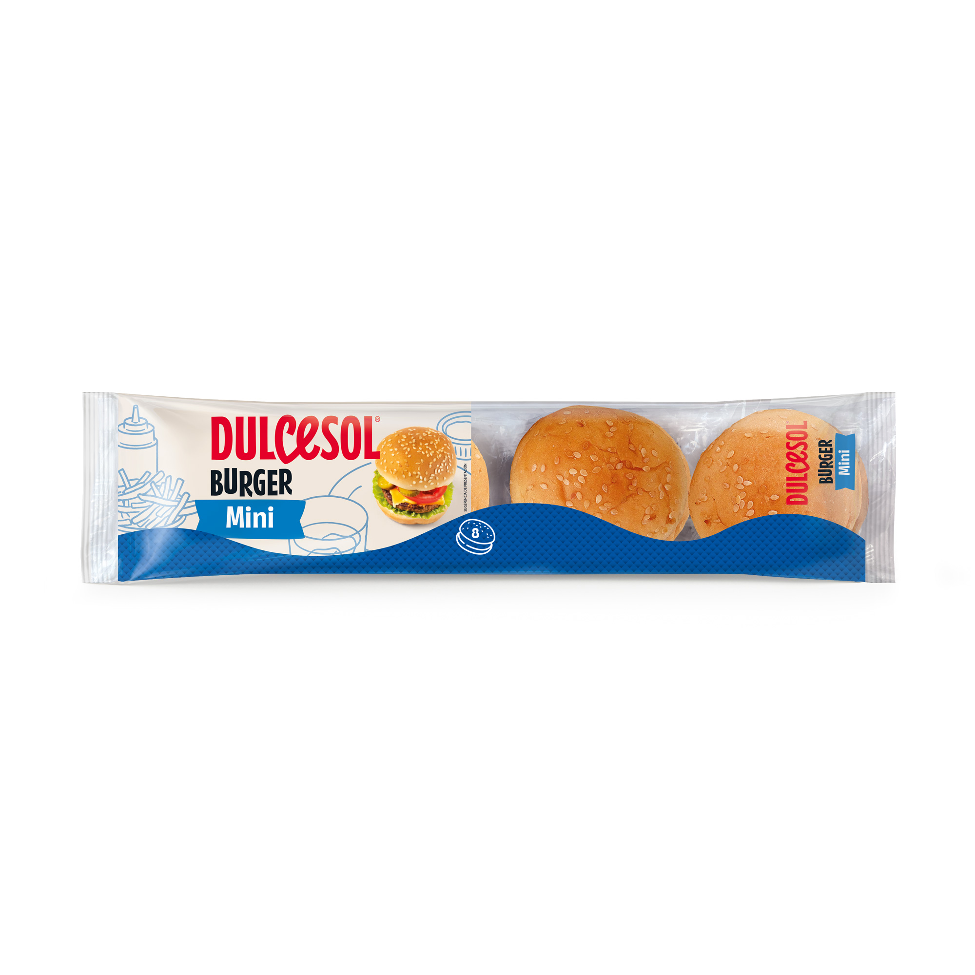 Mini Bułeczki Do Burgerów Z Sezamem Dulcesol 190 G