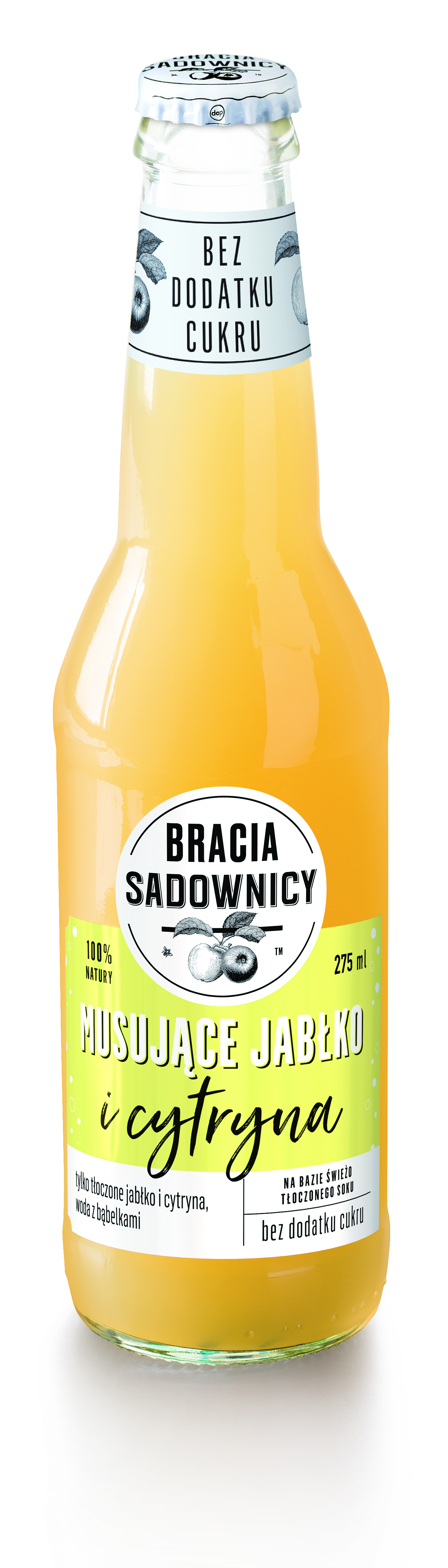 Bracia Sadownicy Napój Musujący 275Ml Jabłko I Cytryna
