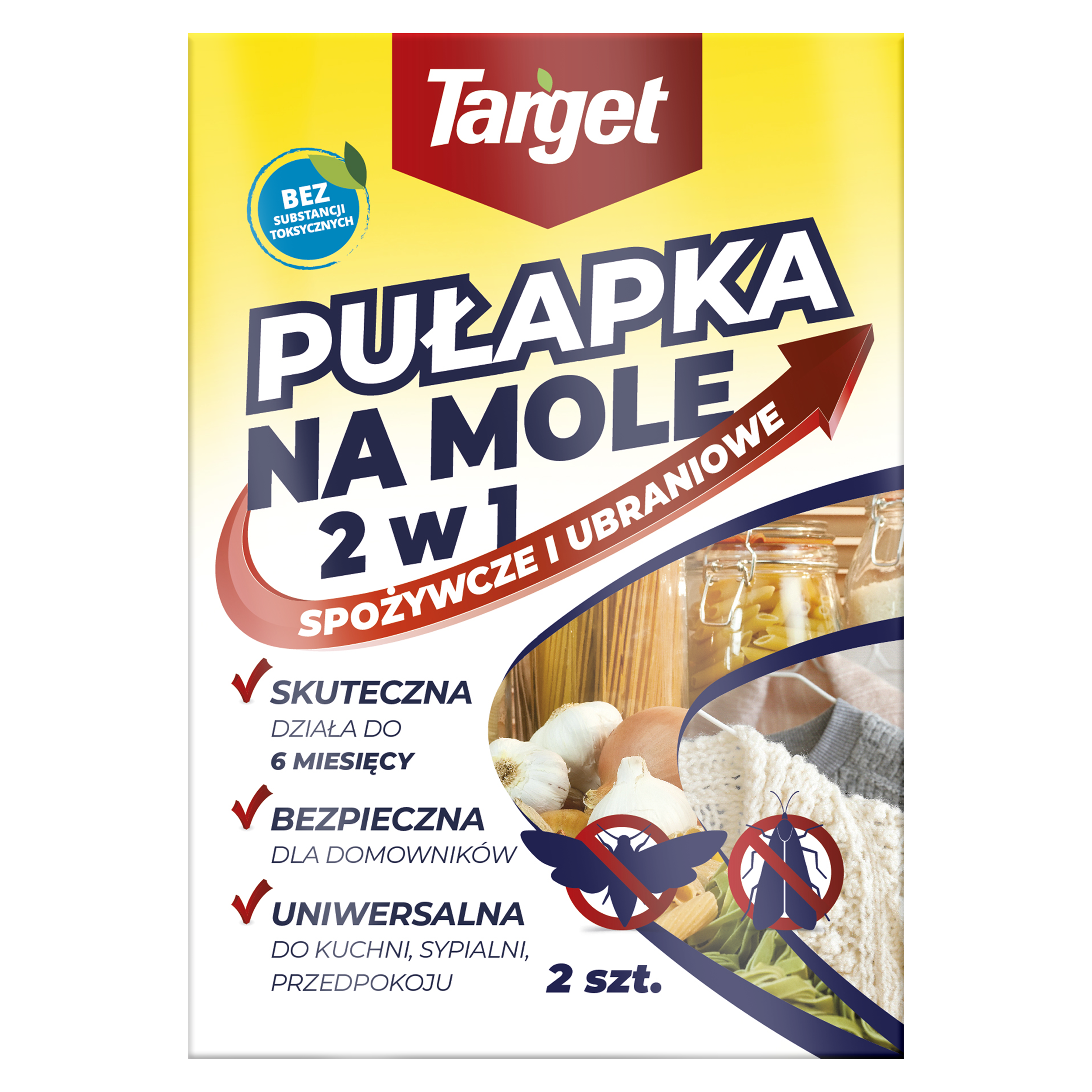 Pułapka Na Mole Spożywcze I Ubraniowe 2W1 2Szt Target