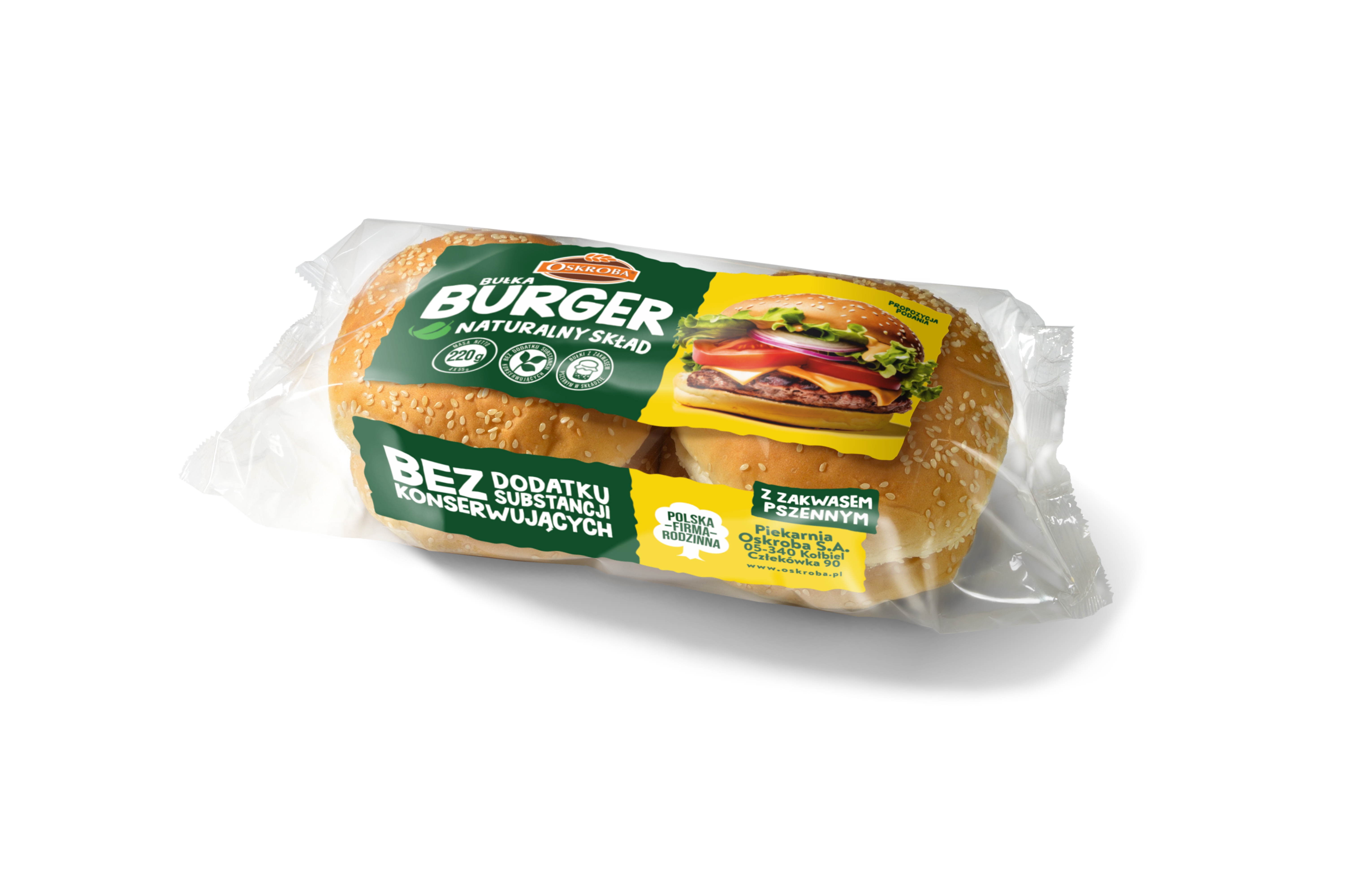 Oskroba Bułka Burger 220G