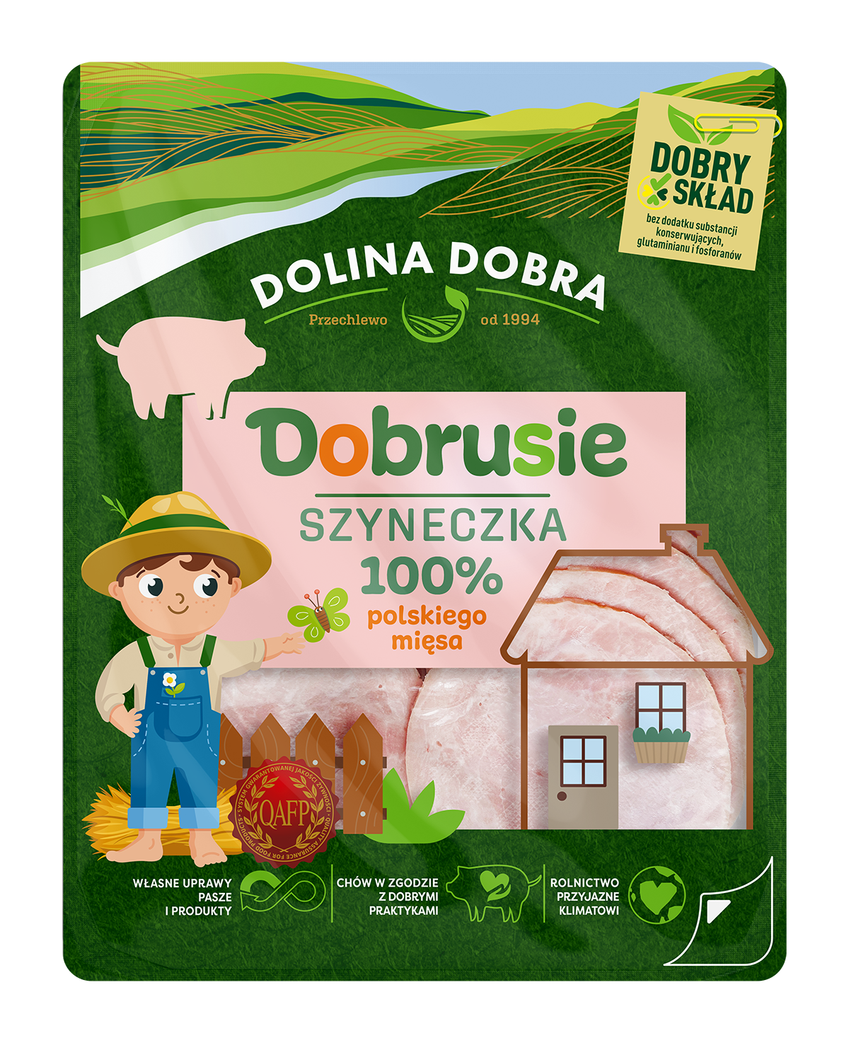 Dobrusie Szyneczka 100% Polskiego Mięsa W Plastrach 100G Dolina Dobra