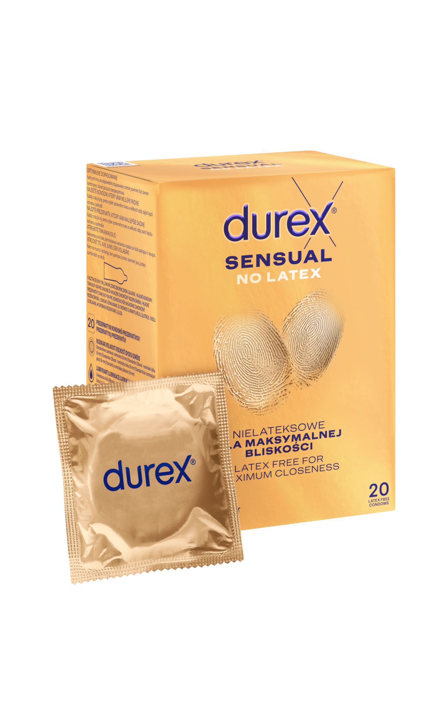 Durex Sensual No Latex 20 Szt.