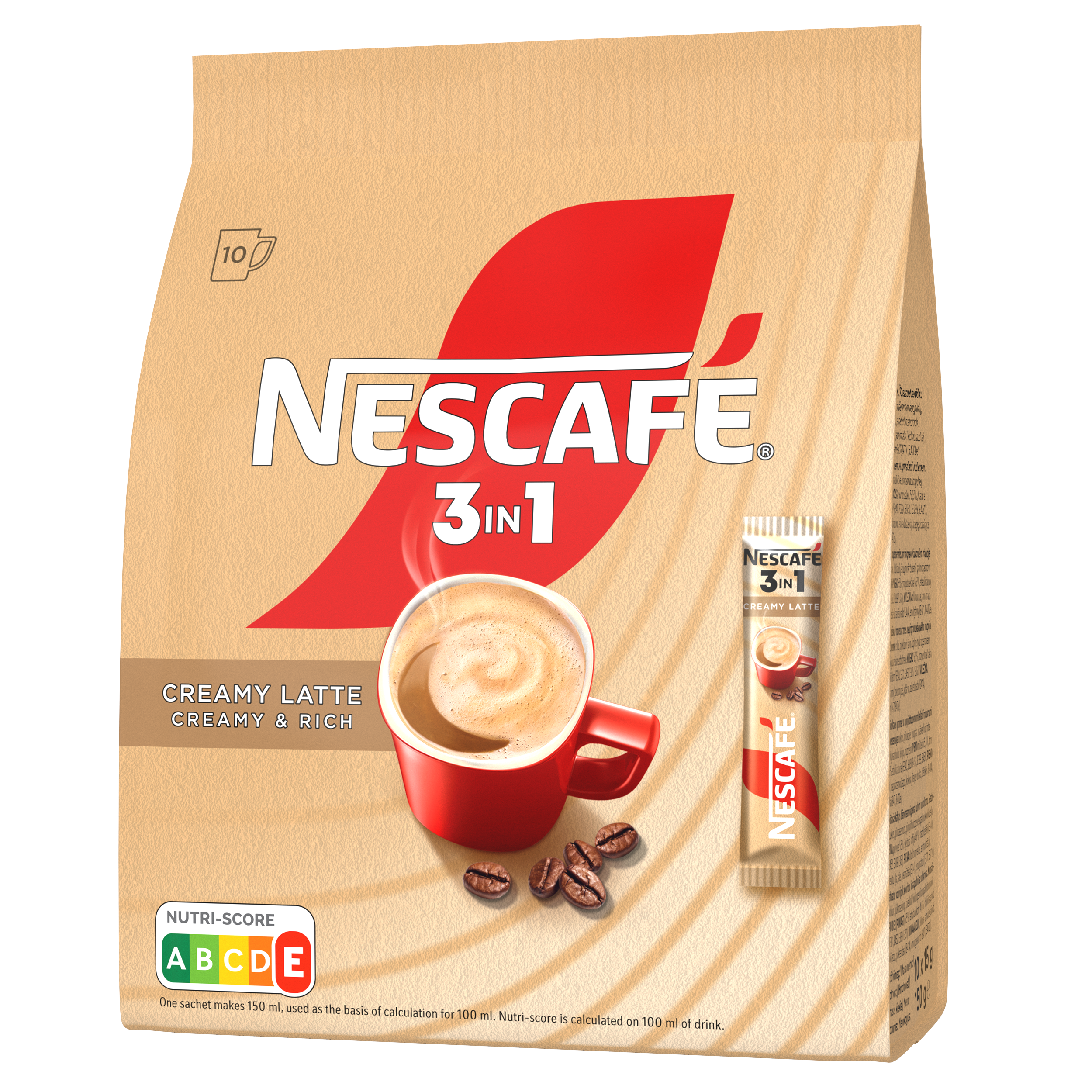 Nescafe 3In1 Creamy Latte 10 X 15G