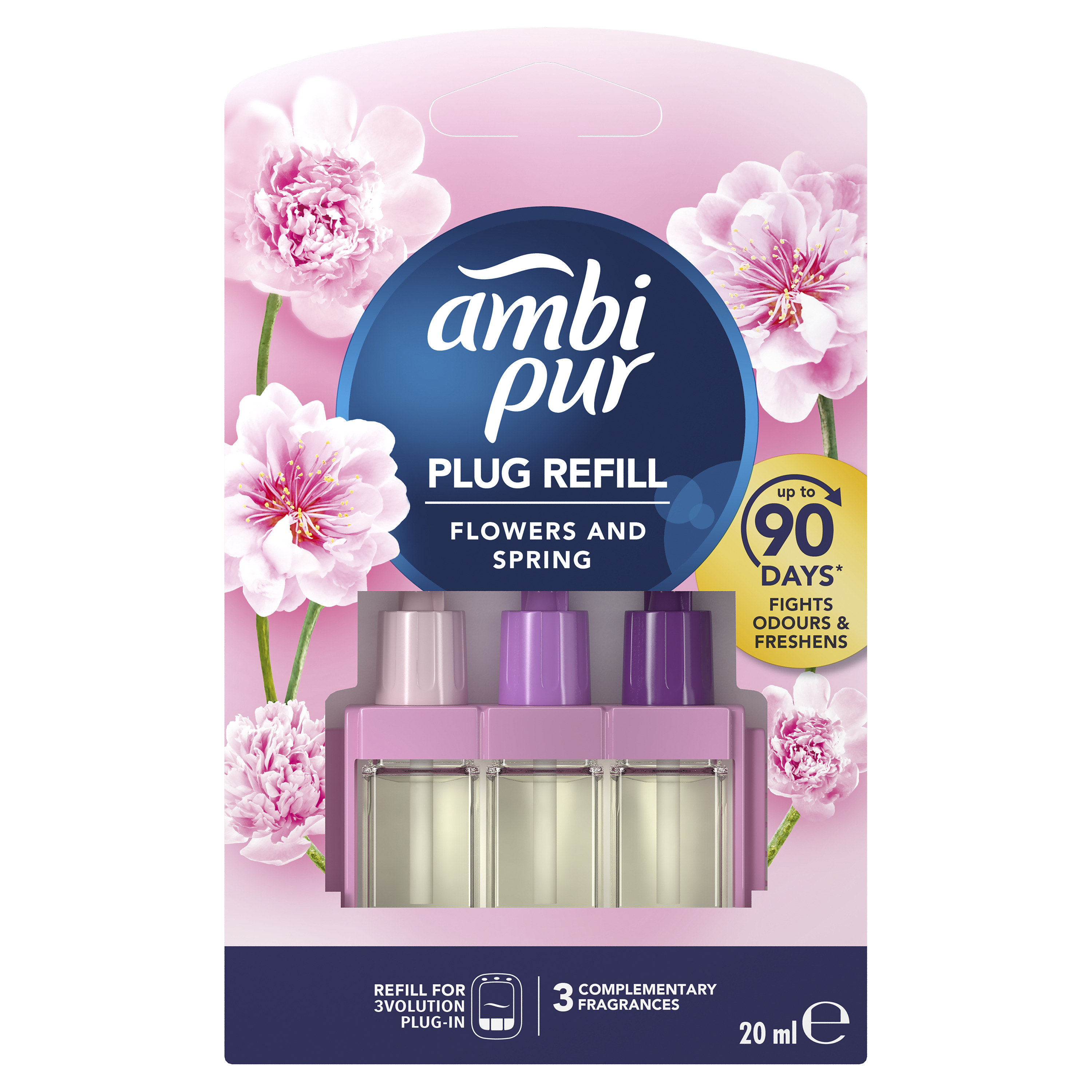 Ambi Pur Z Wkładem Do Elektrycznego Odświeżacza Powietrza Ambi Pur Flowers & Spring, 20Ml