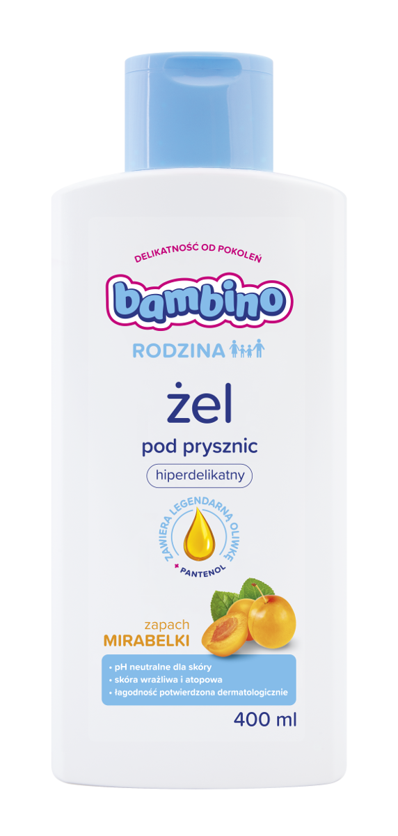 Bambino Rodzina Żel Pod Prysznic Zapachy Polskiego Ogrodu - Mirabelka 400Ml