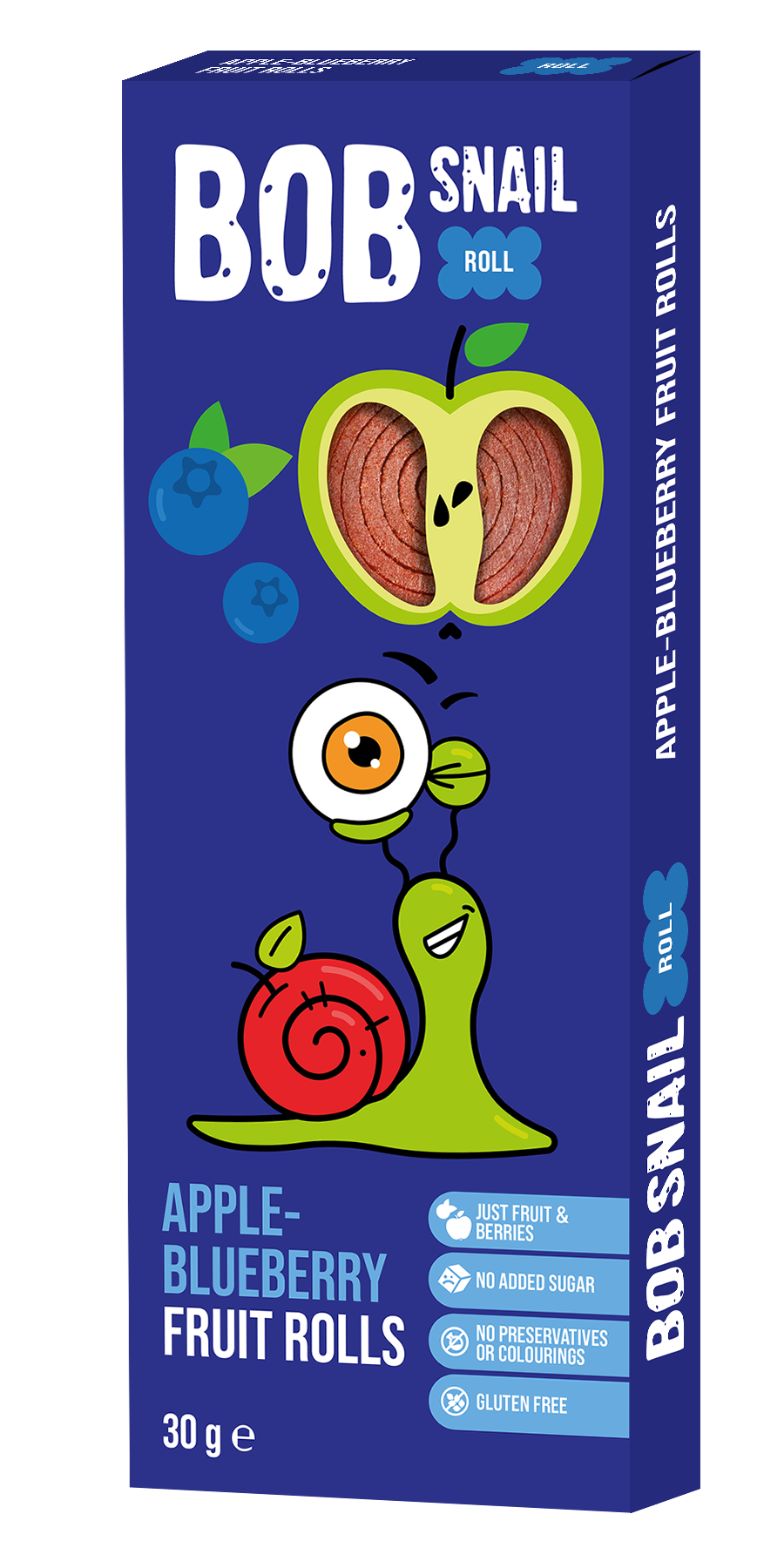 Bob Snail Roll Jabłko-Borówka 30G