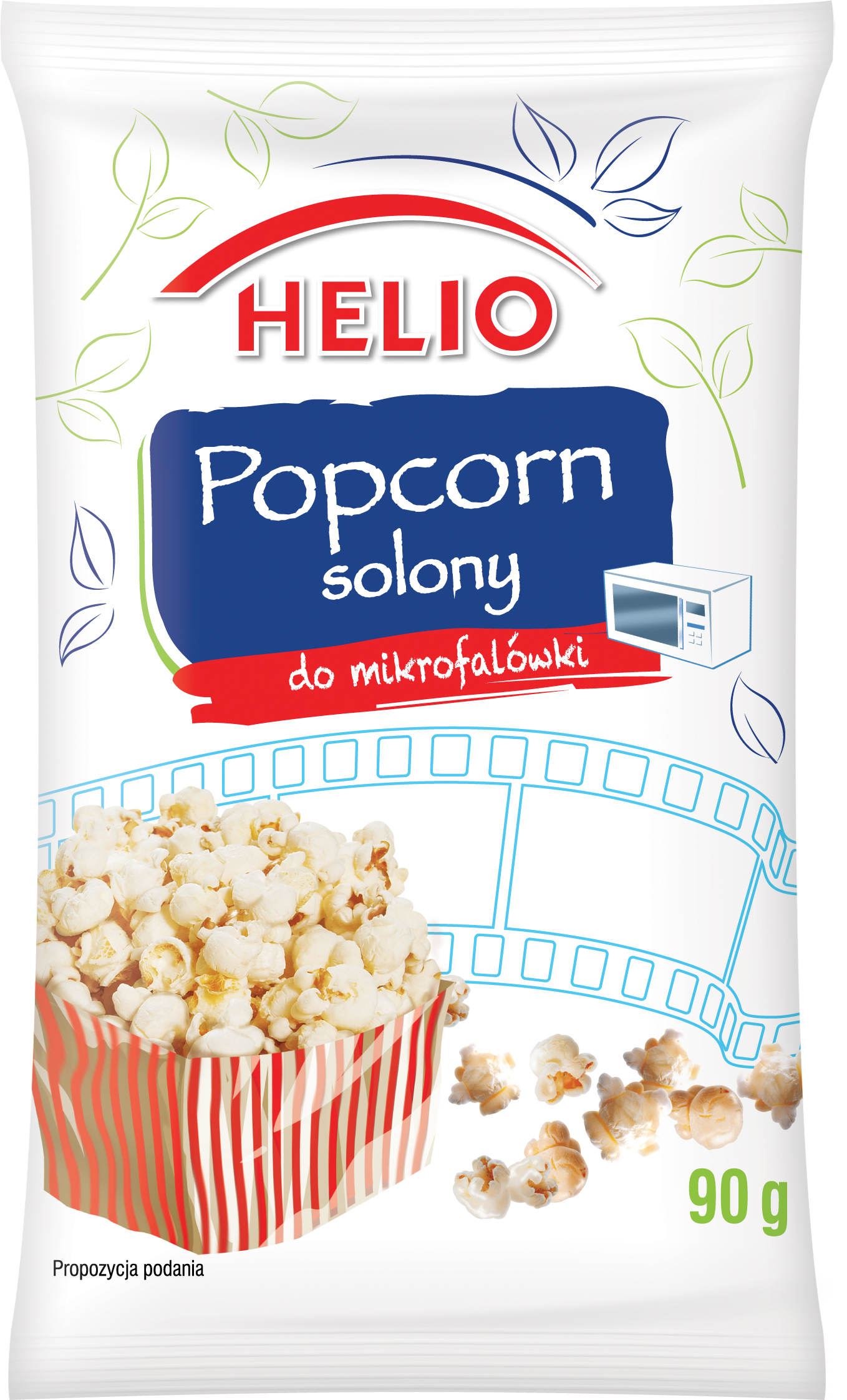 Popcorn Do Mikrofalówki Solony 90 G Helio