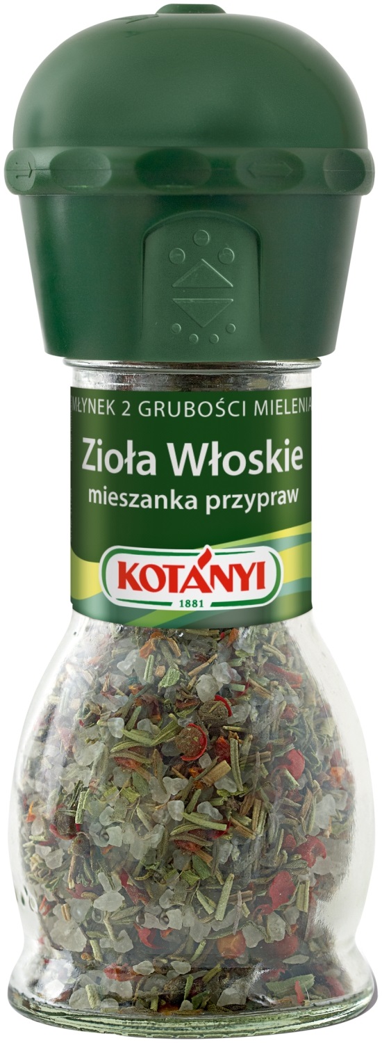 Kotanyi Młynek Zioła Włoskie Mieszanka Przypraw 48G