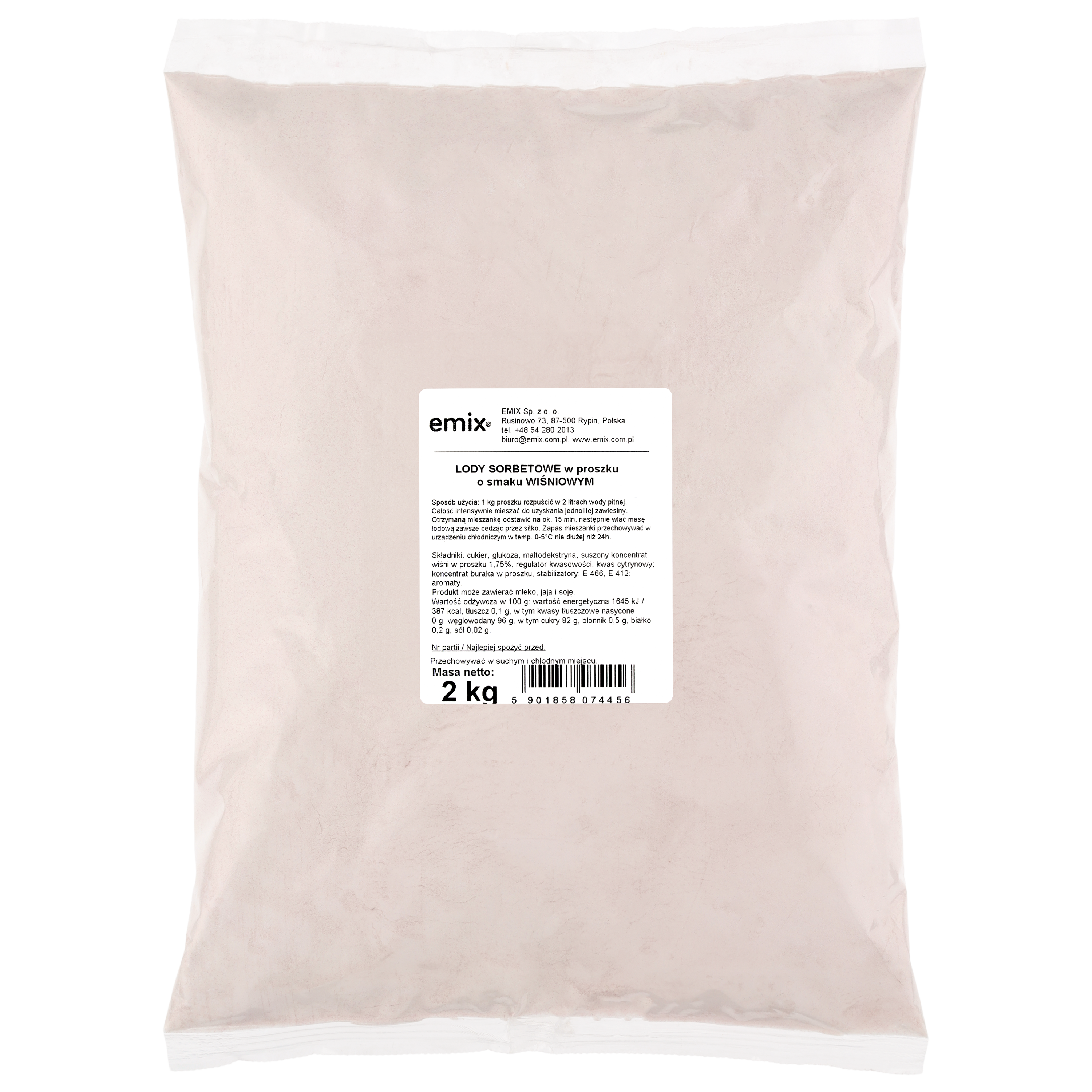 Lody Sorbetowe Wiśnia Emix 2Kg