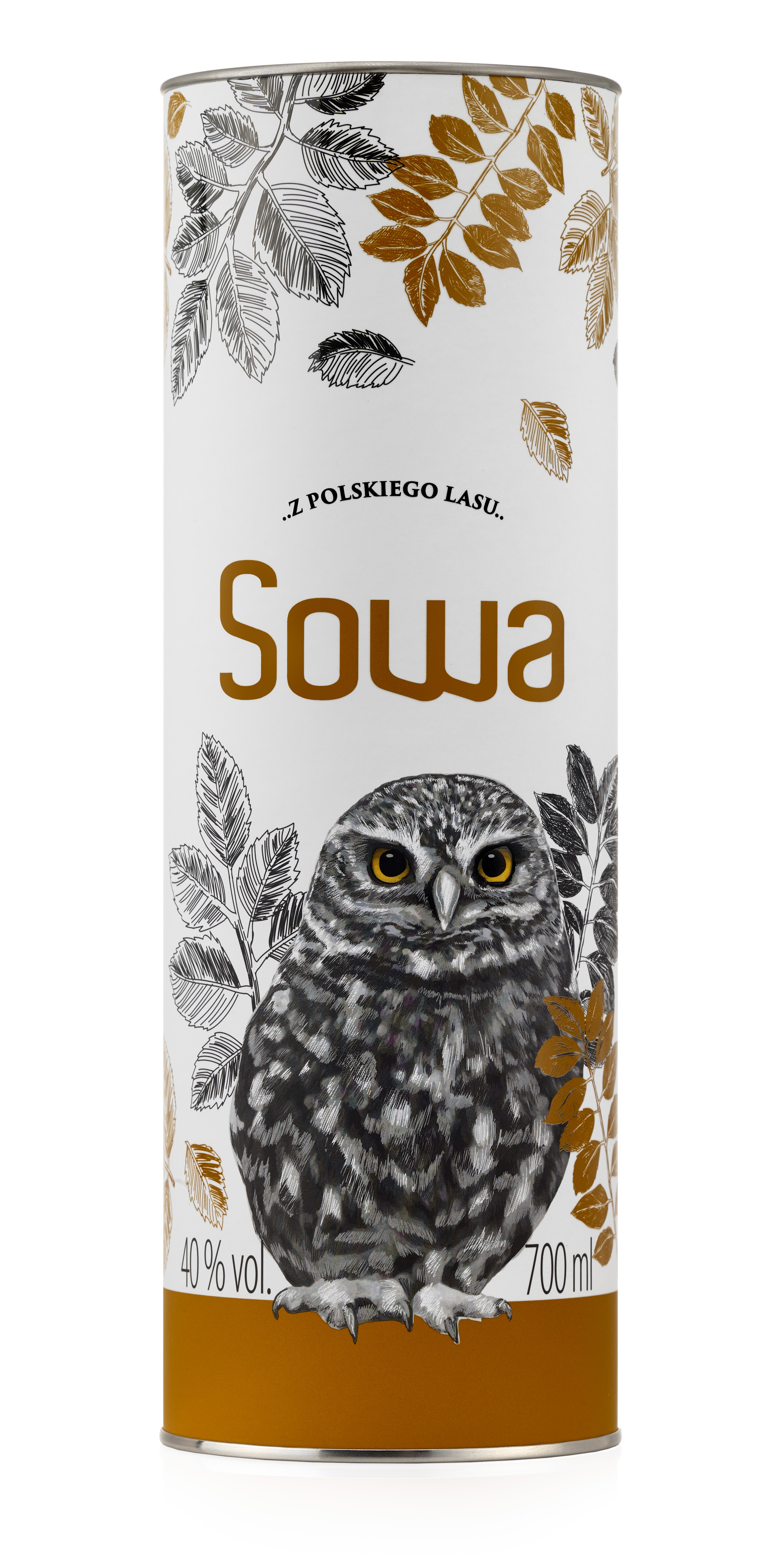 Dębowa Polska Wódka Sowa Golden Smakowa 40% 0,7L