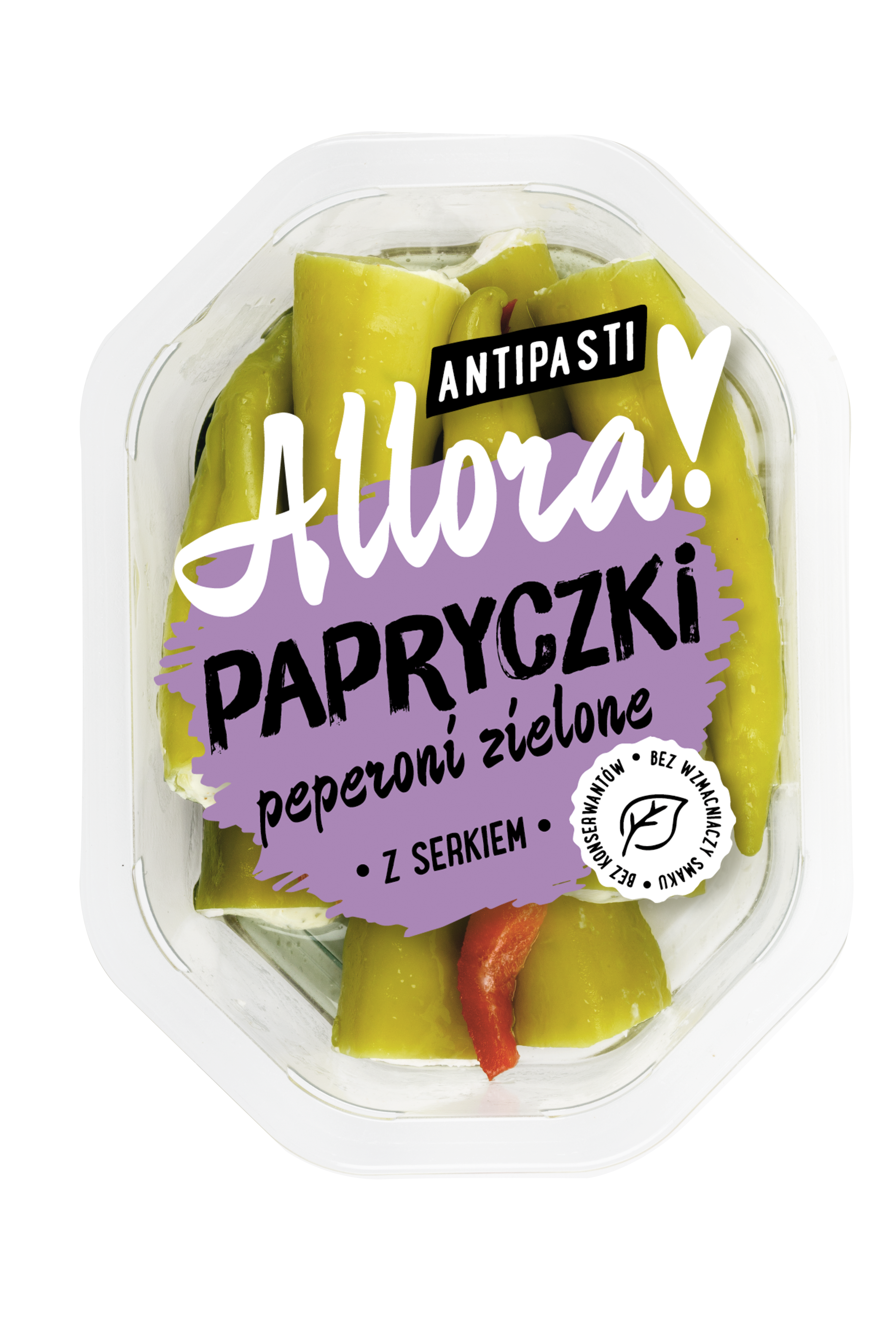 Allora Papryczki Peperoni Zielone Z Serkiem 150G