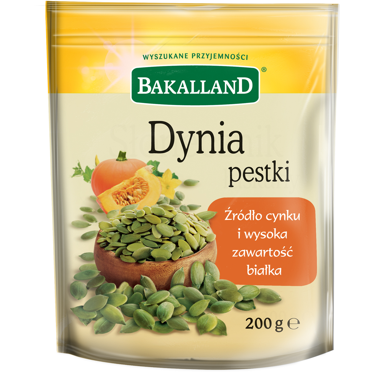 Pestki Dyni Łuskane 200G Bakalland