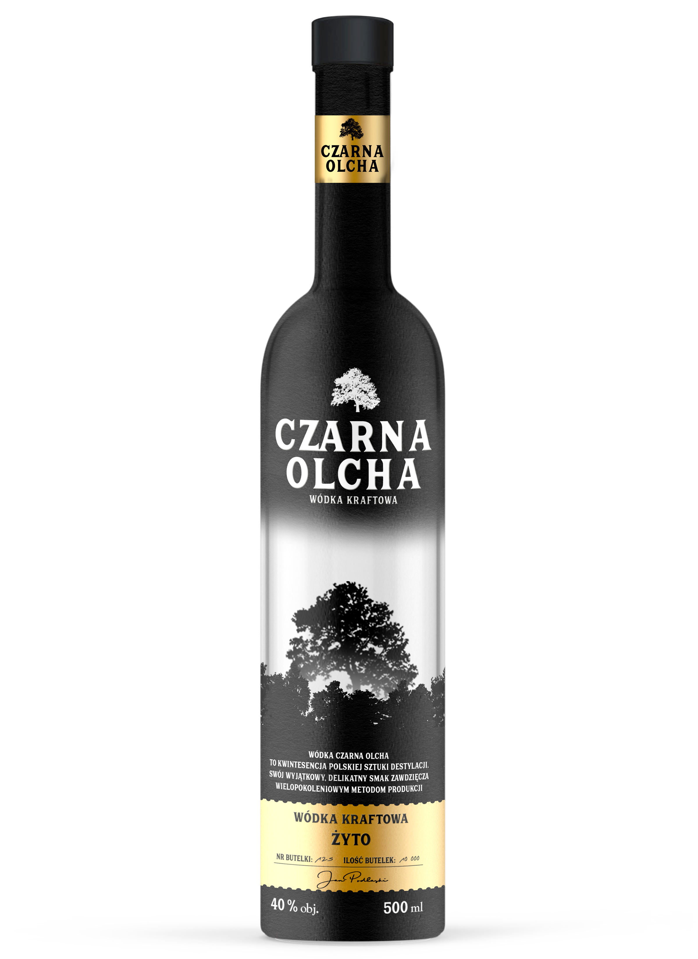 Czarna Olcha Wódka Kraftowa Żyto 40% 500Ml