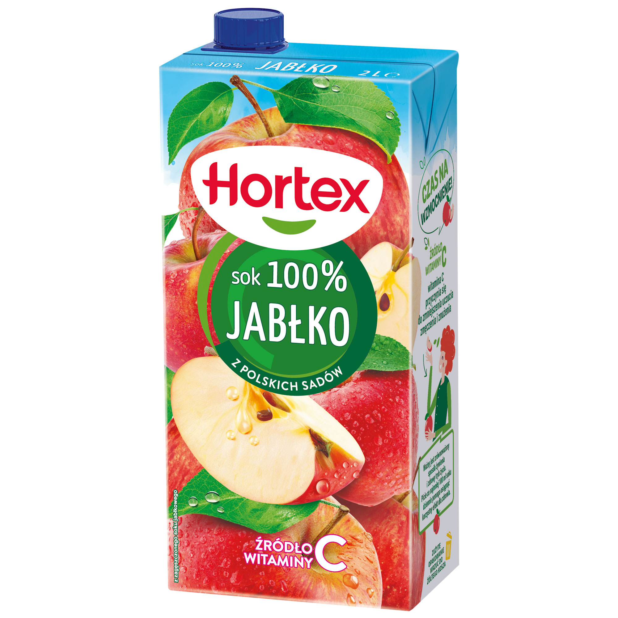 Hortex Sok 100% Jabłko Karton 2 L