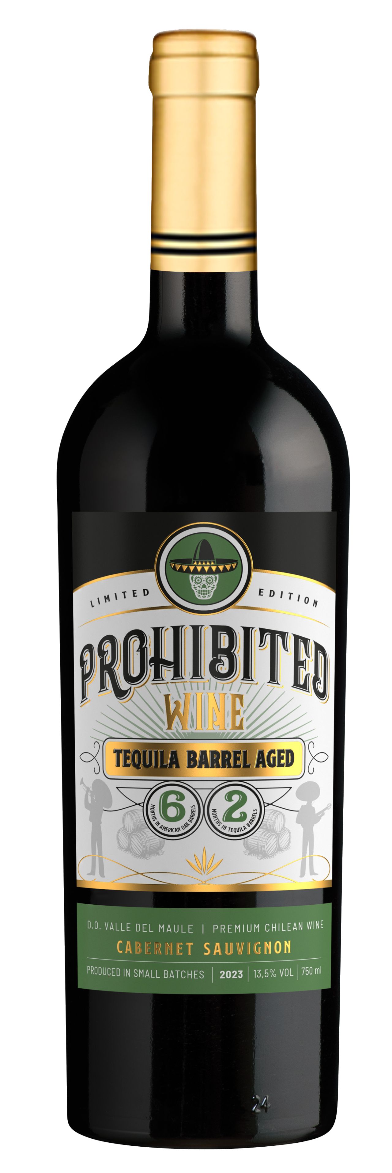 Prohibited Wine Tequila Barrel Aged Wino Czerwone Wytrawne 750 Ml