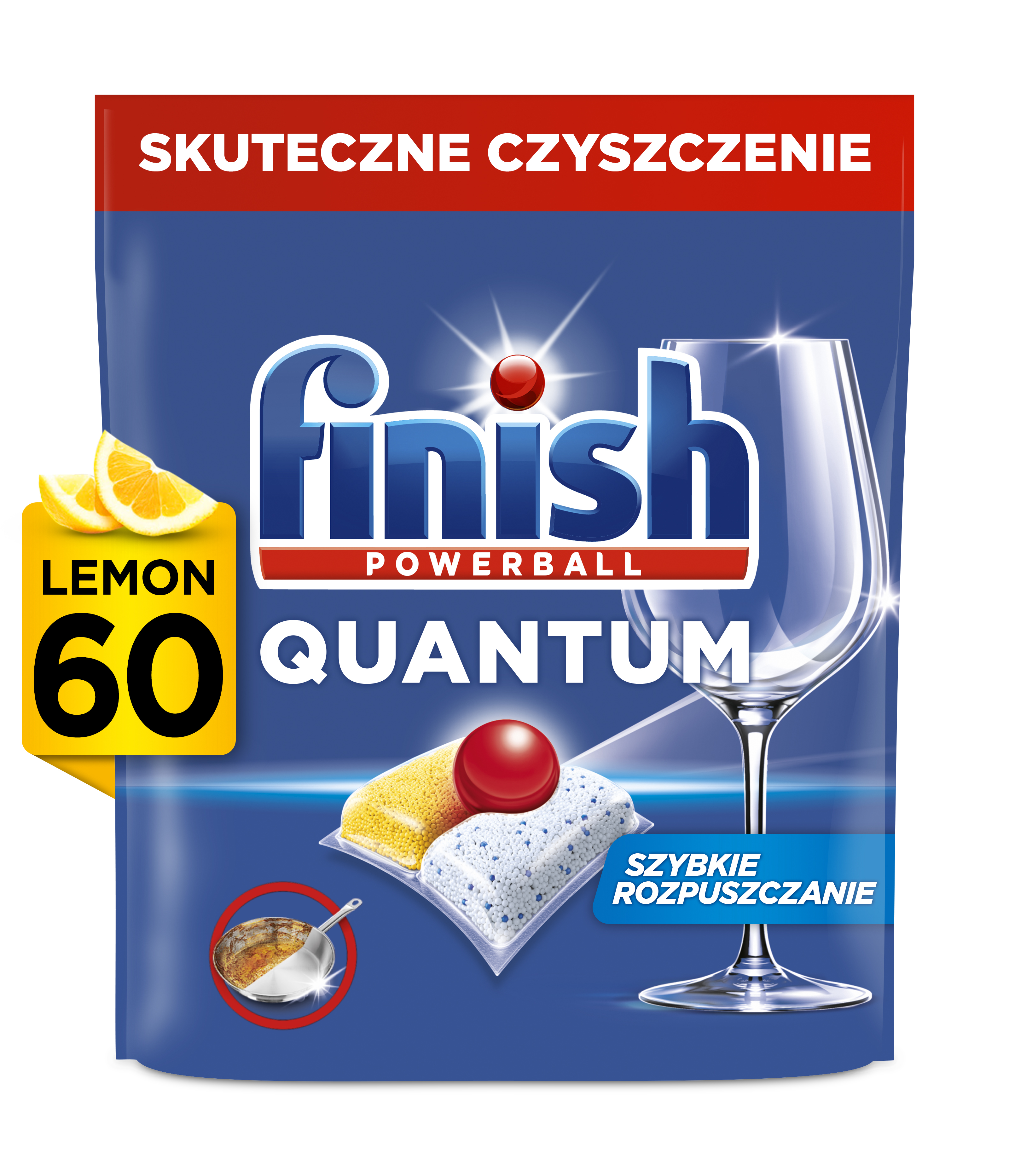 Finish Kapsułki Do Zmywarki Quantum All-In-1 Lemon 60 Szt.
