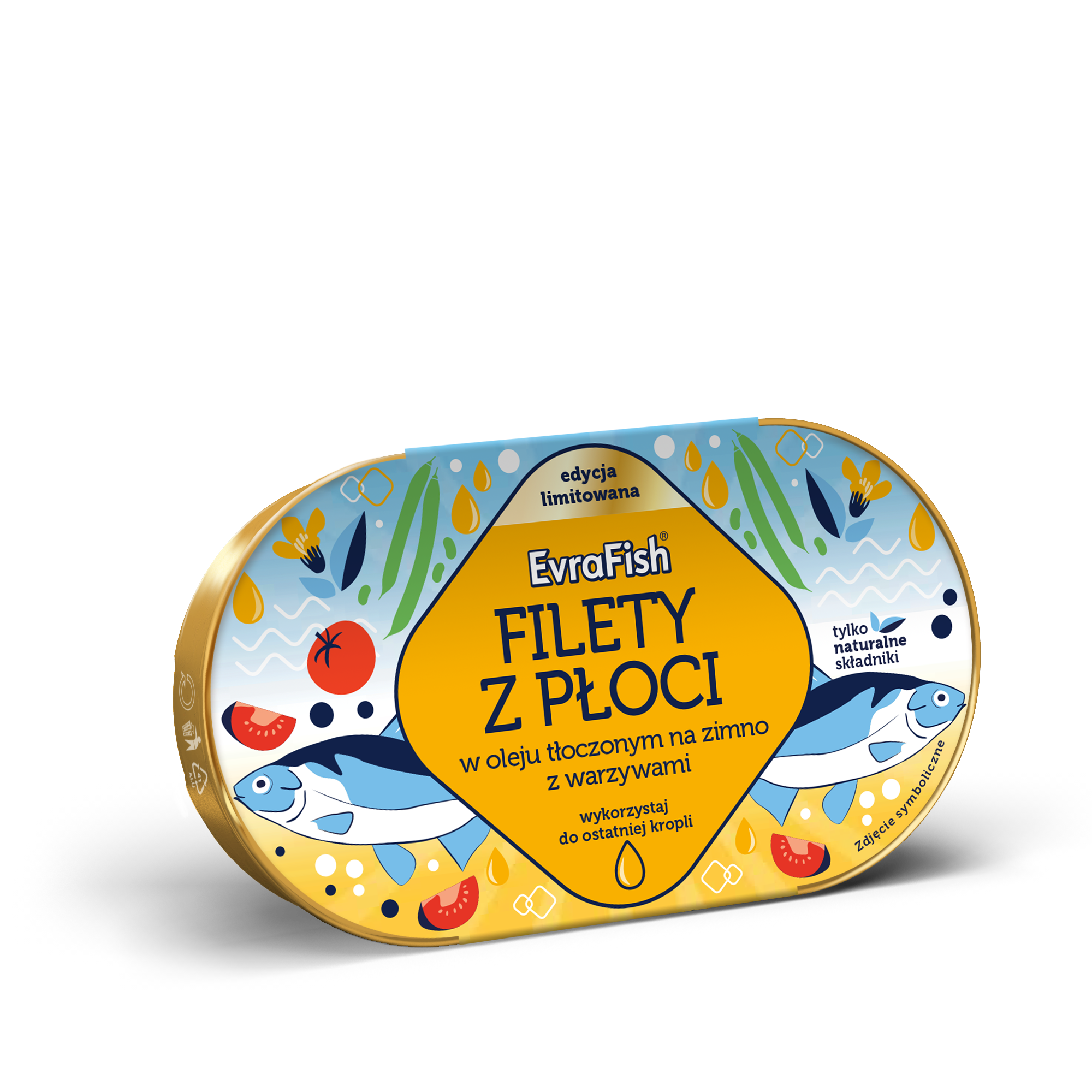 Evrafish Filety Z Płoci W Oleju Tłoczonym Na Zimno Z Warzywami 170G