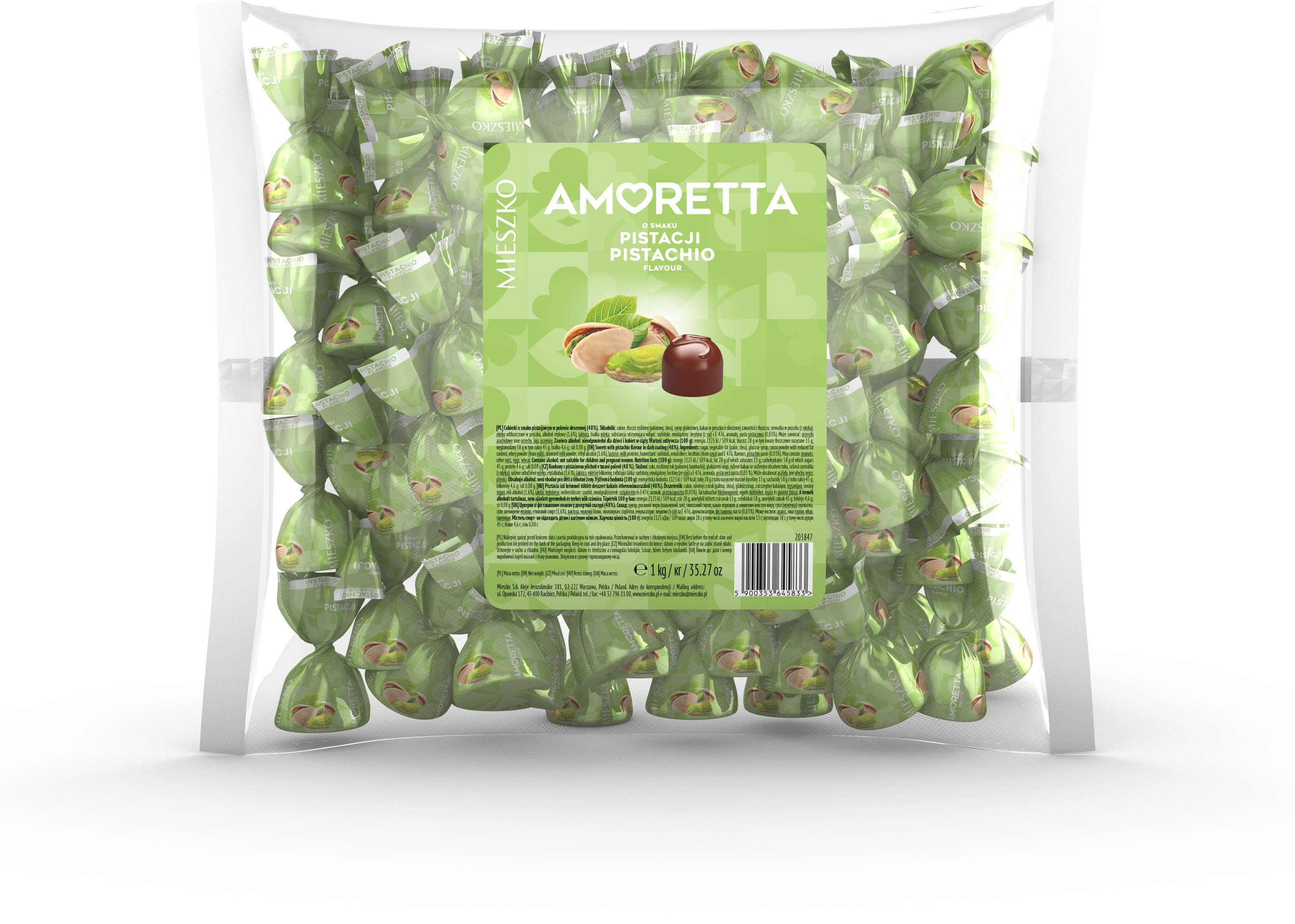 Amoretta Pistacja 1Kg Mieszko