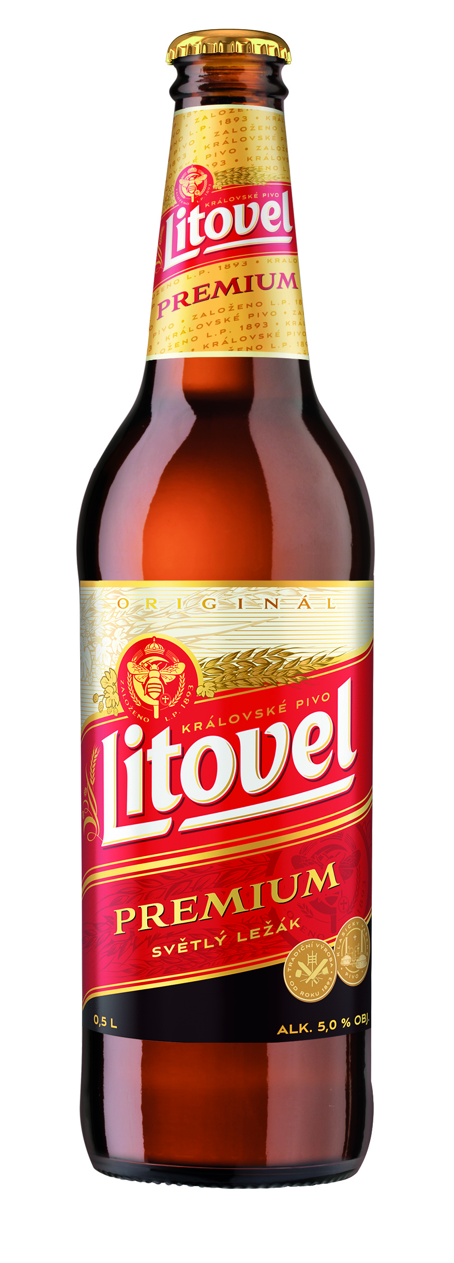 Litovel Premium 5,0% Alk. 0,5 L Butelka Bezzwrotna