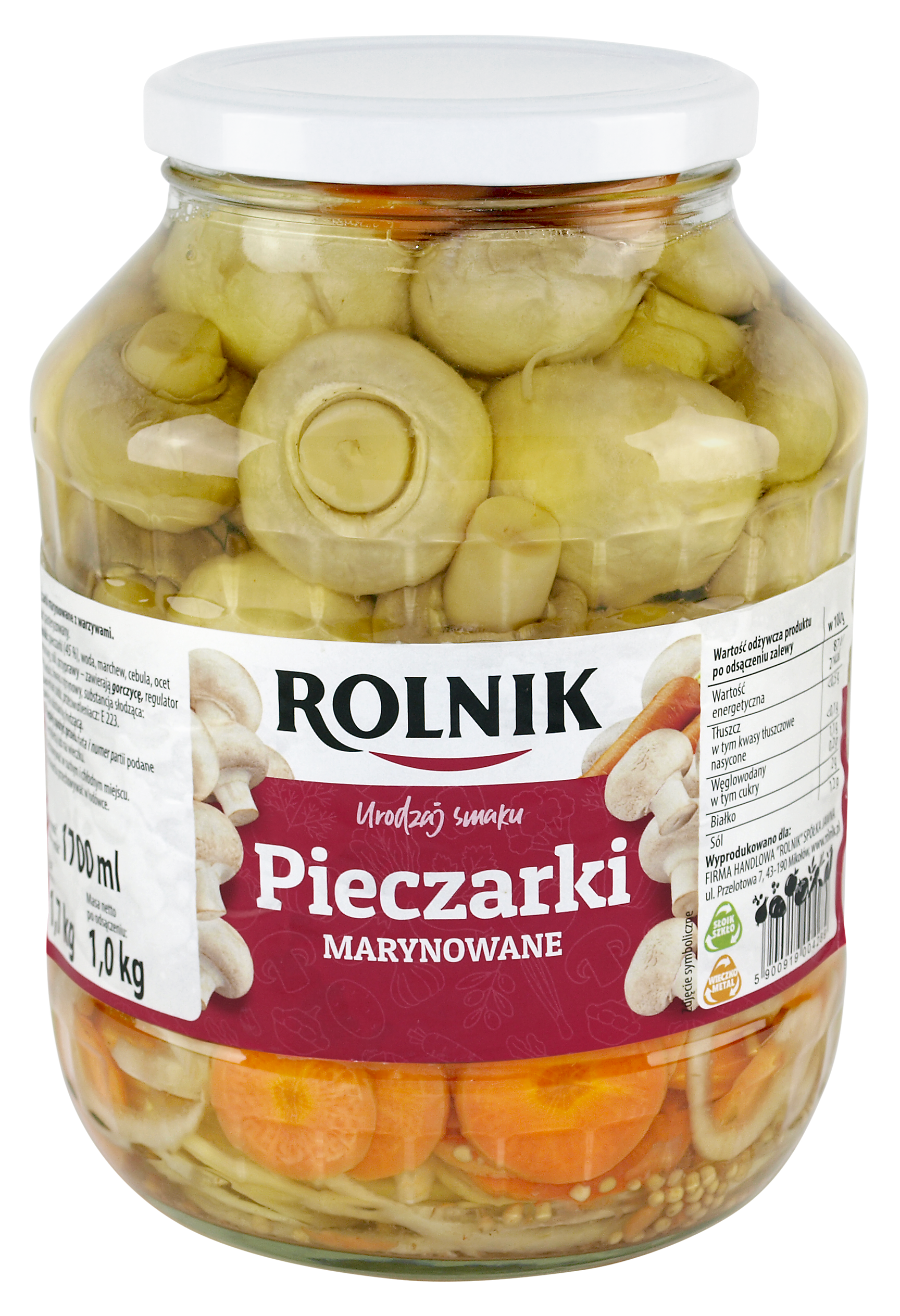 Pieczarki Marynowane Rolnik 1700 Ml