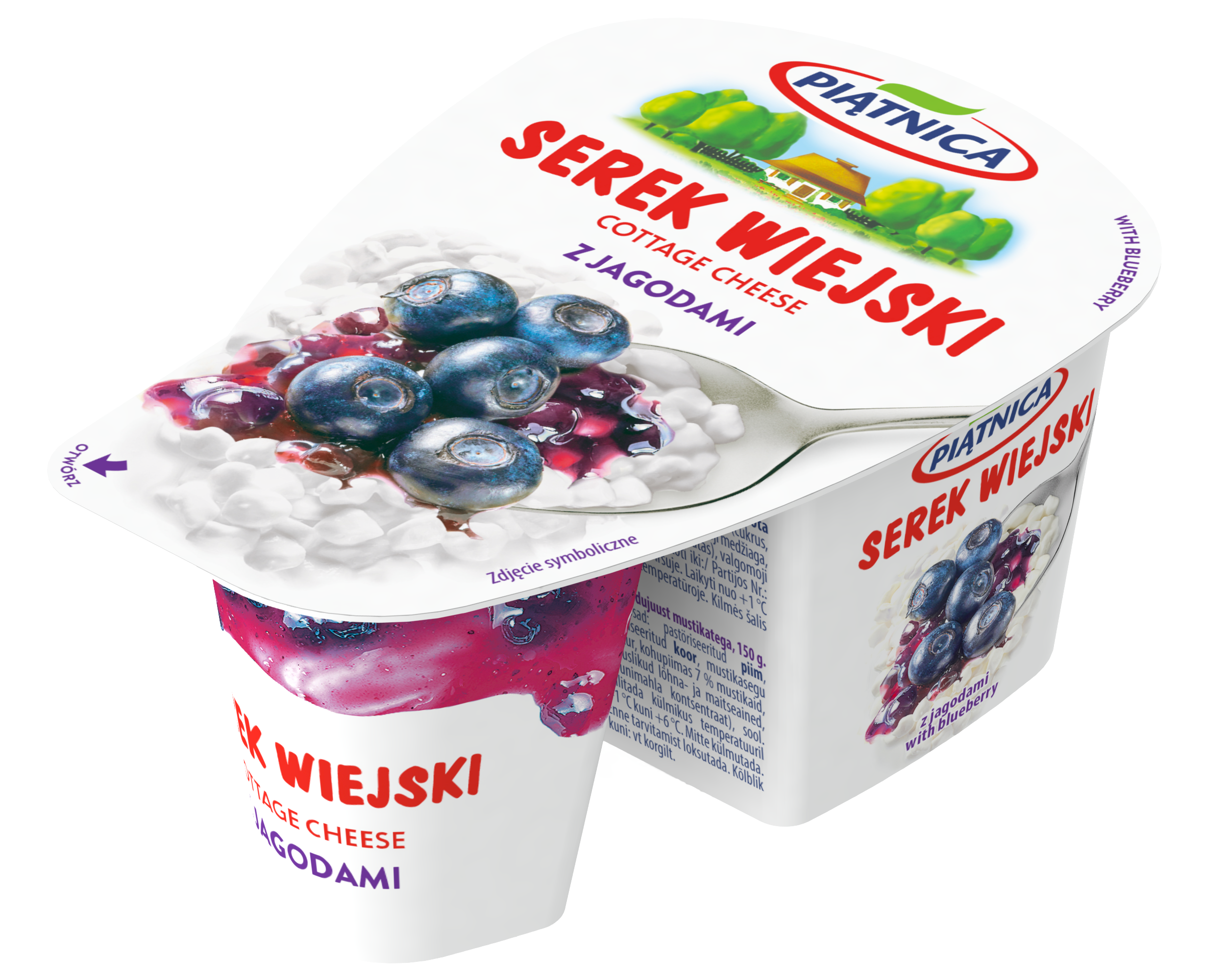 Piątnica Serek Wiejski Z Jagodami 150 G