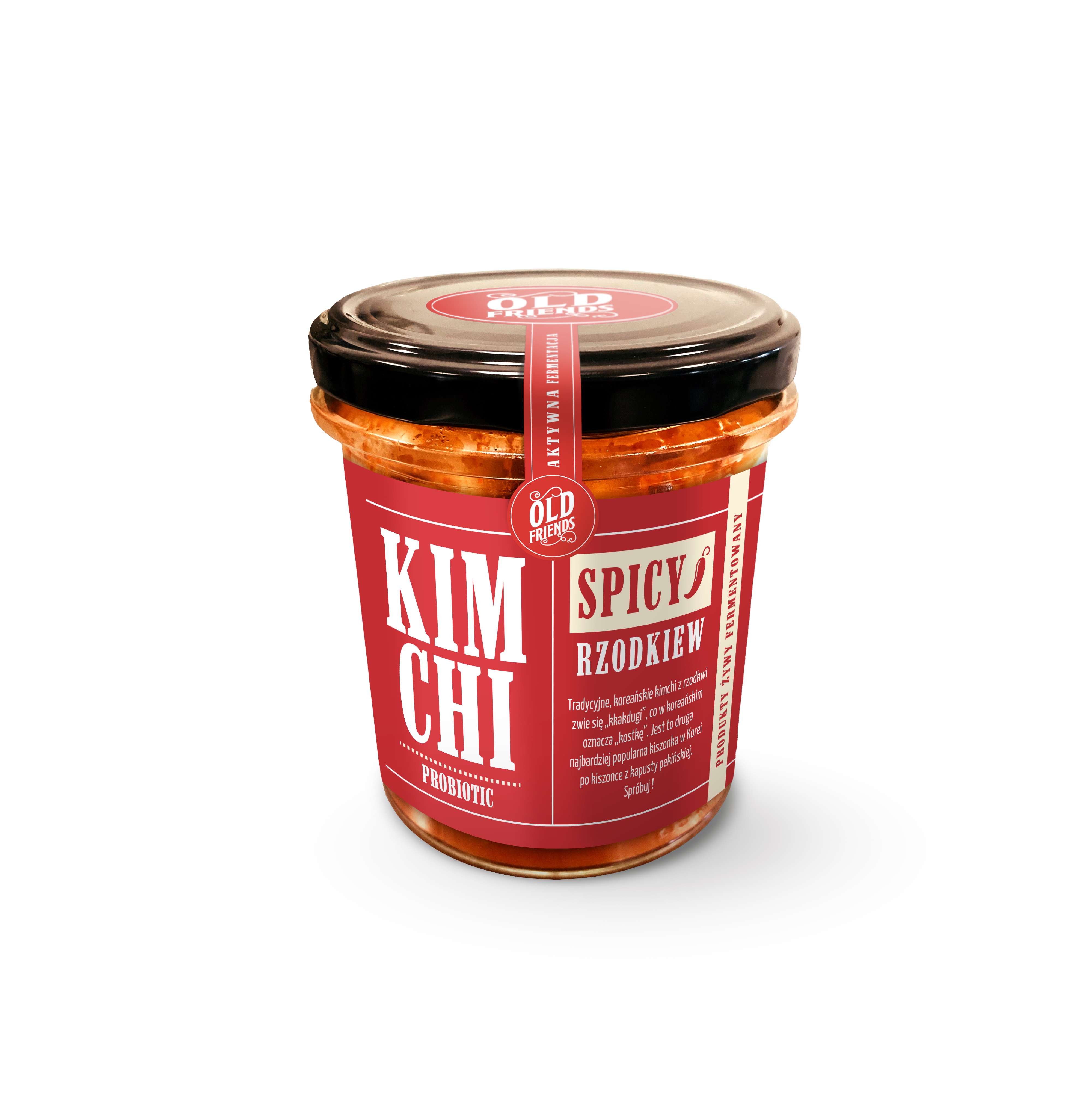 Kimchi Spicy Rzodkiew Polska 300G Old Friends