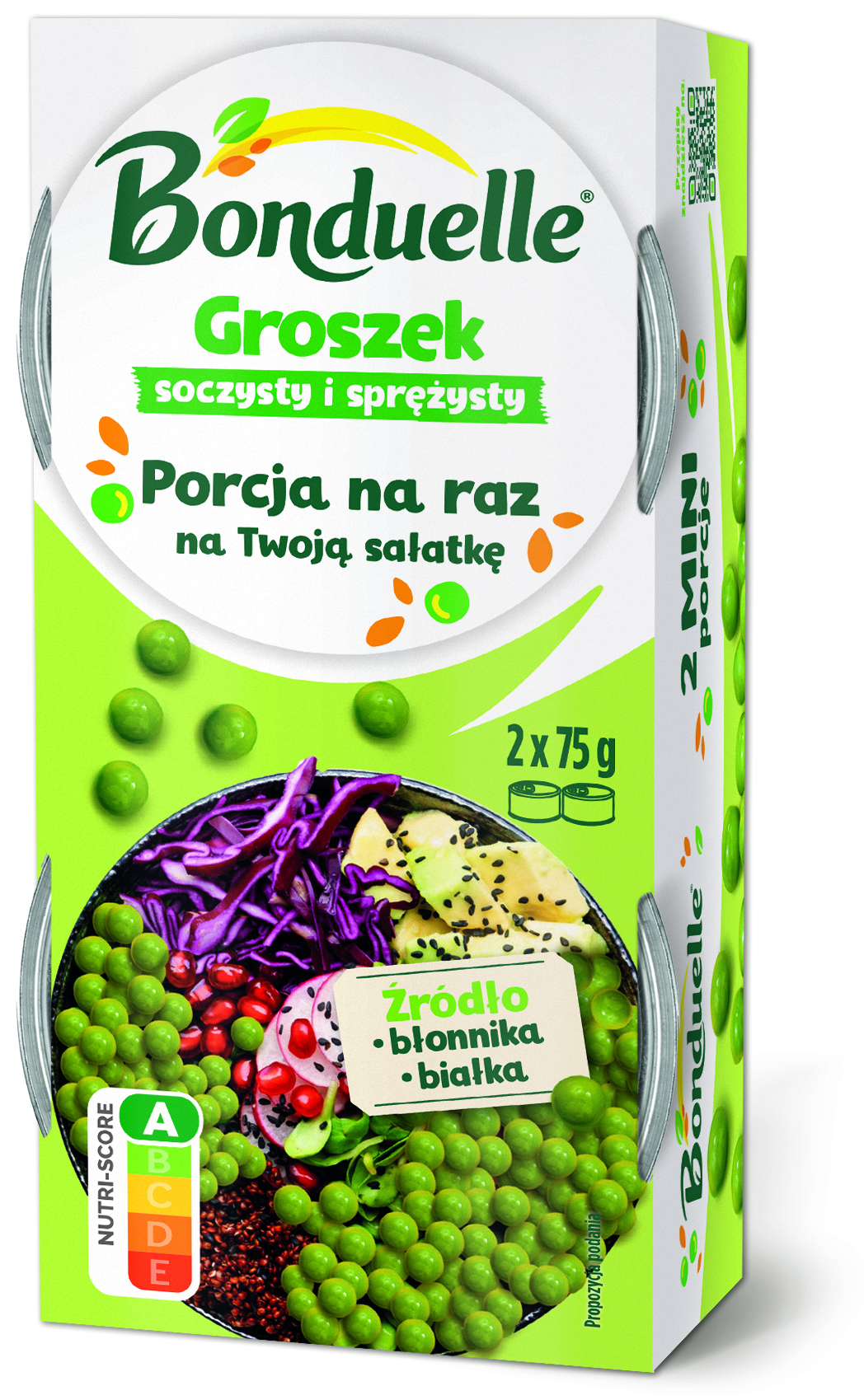 Bonduelle Groszek 2X75G