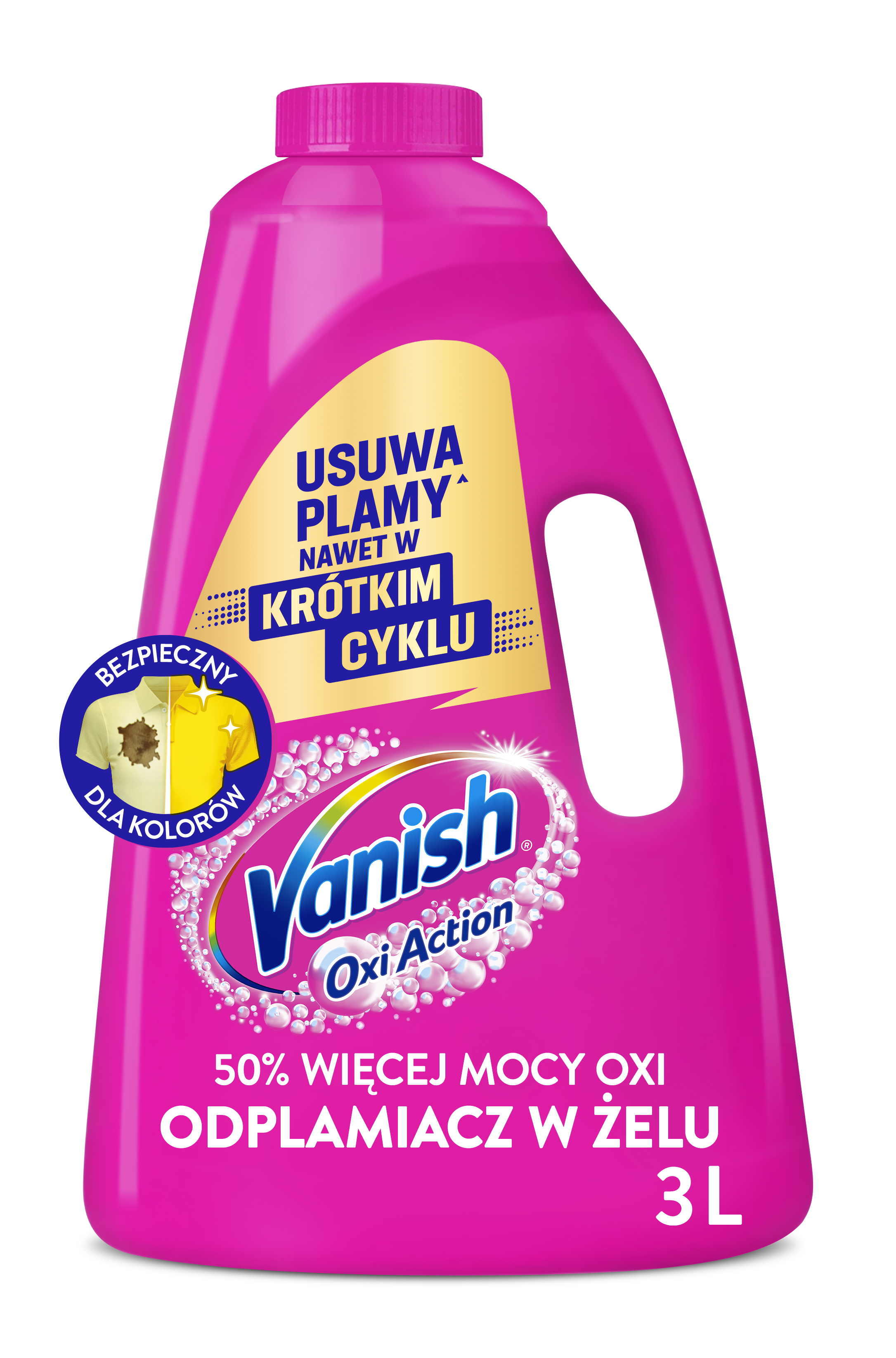 Vanish Oxi Action Pink Odplamiacz W Żelu 3L