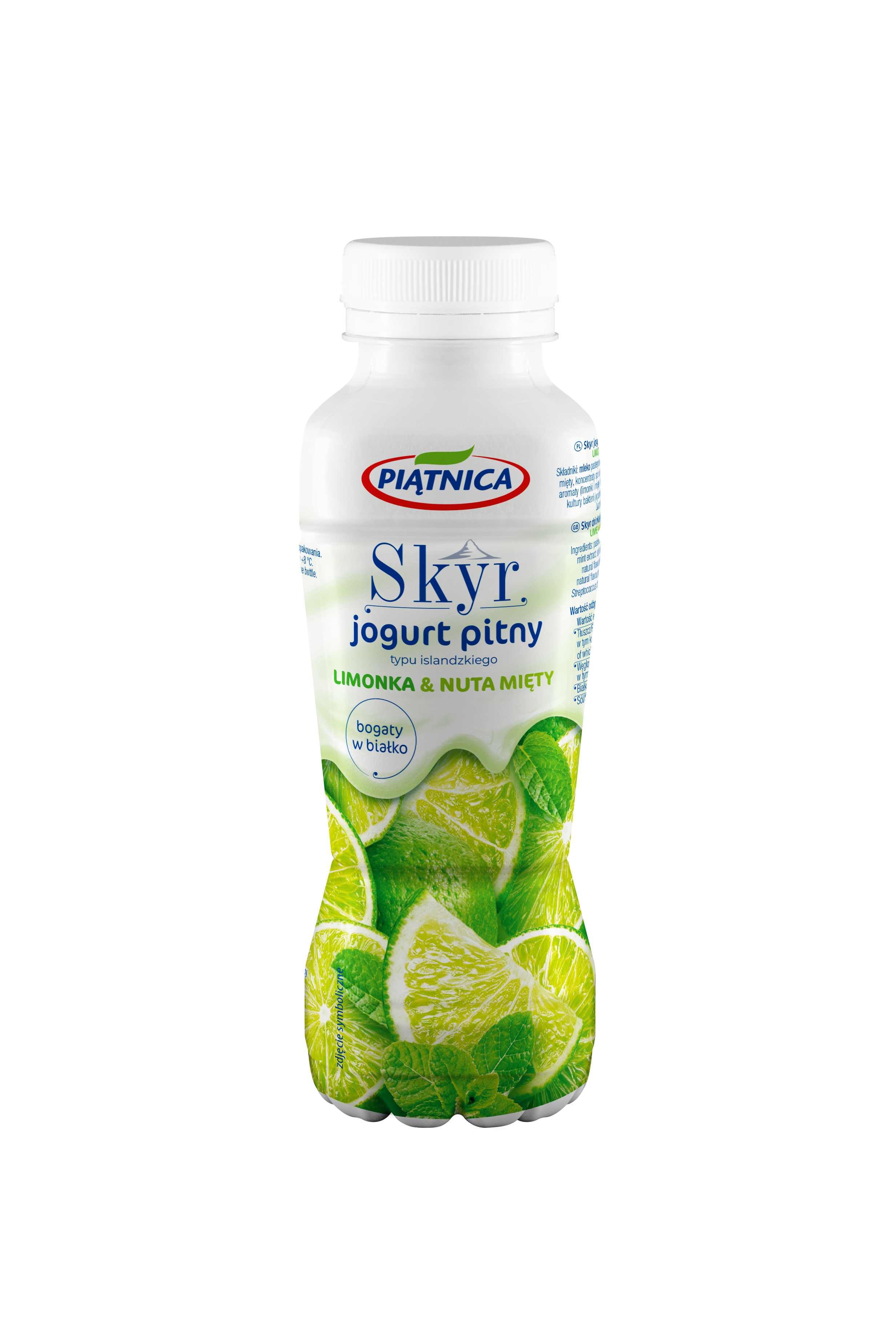 Piątnica Jogurt Pitny Skyr Limonka Z Nutą Mięty 350 G