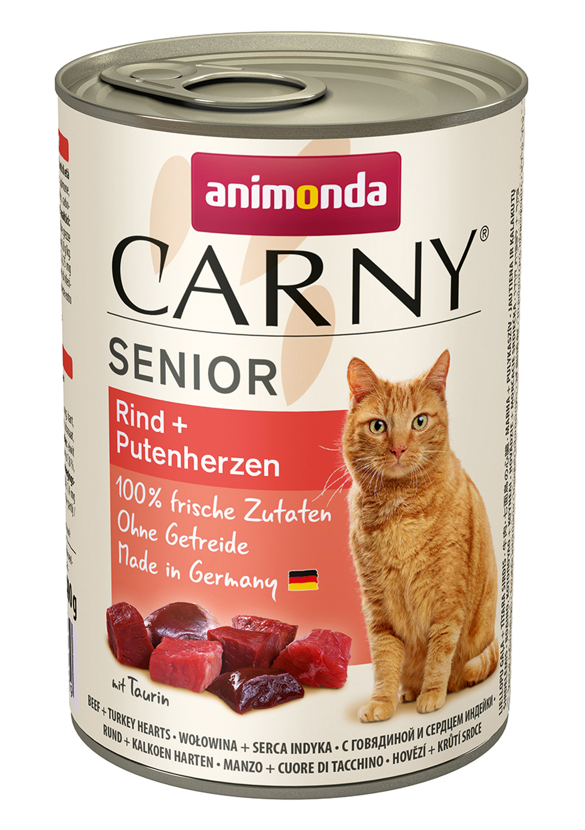 Animonda Carny Senior Wołowina + Serca Indycze 400G