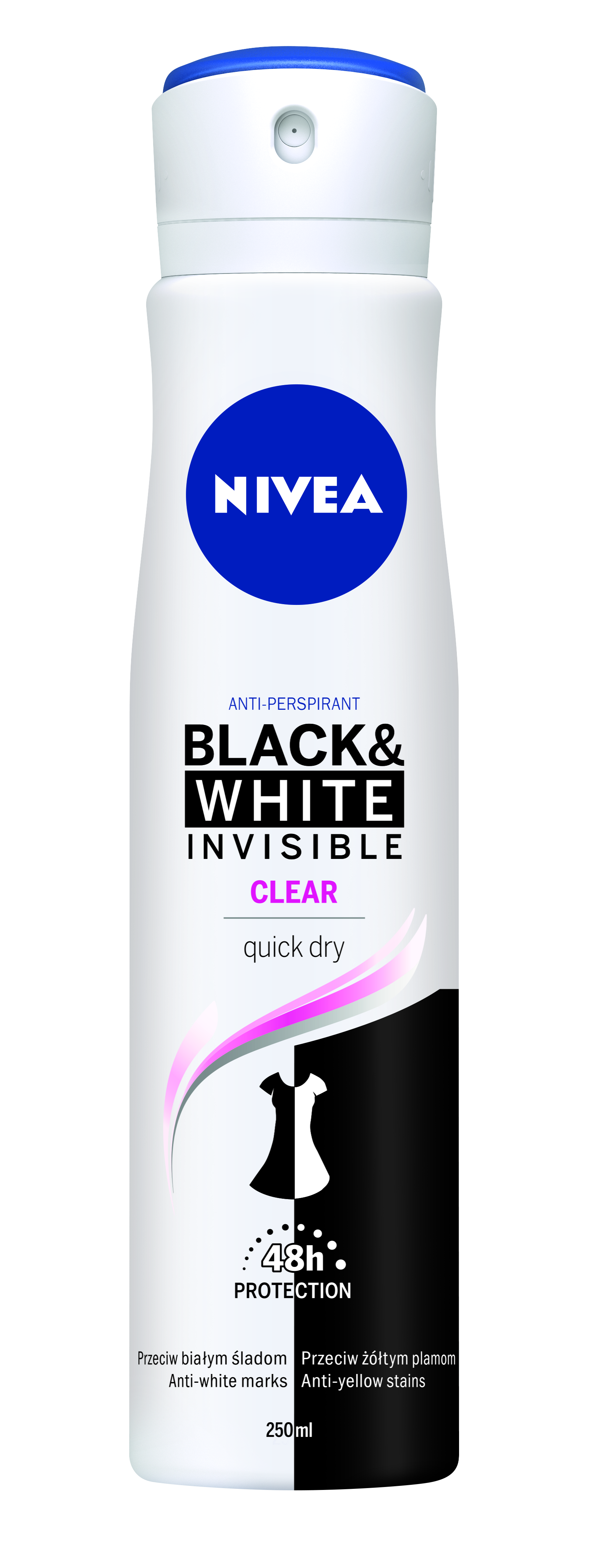 Nivea Antyperspirant Invisible Clear Spray 250 Ml