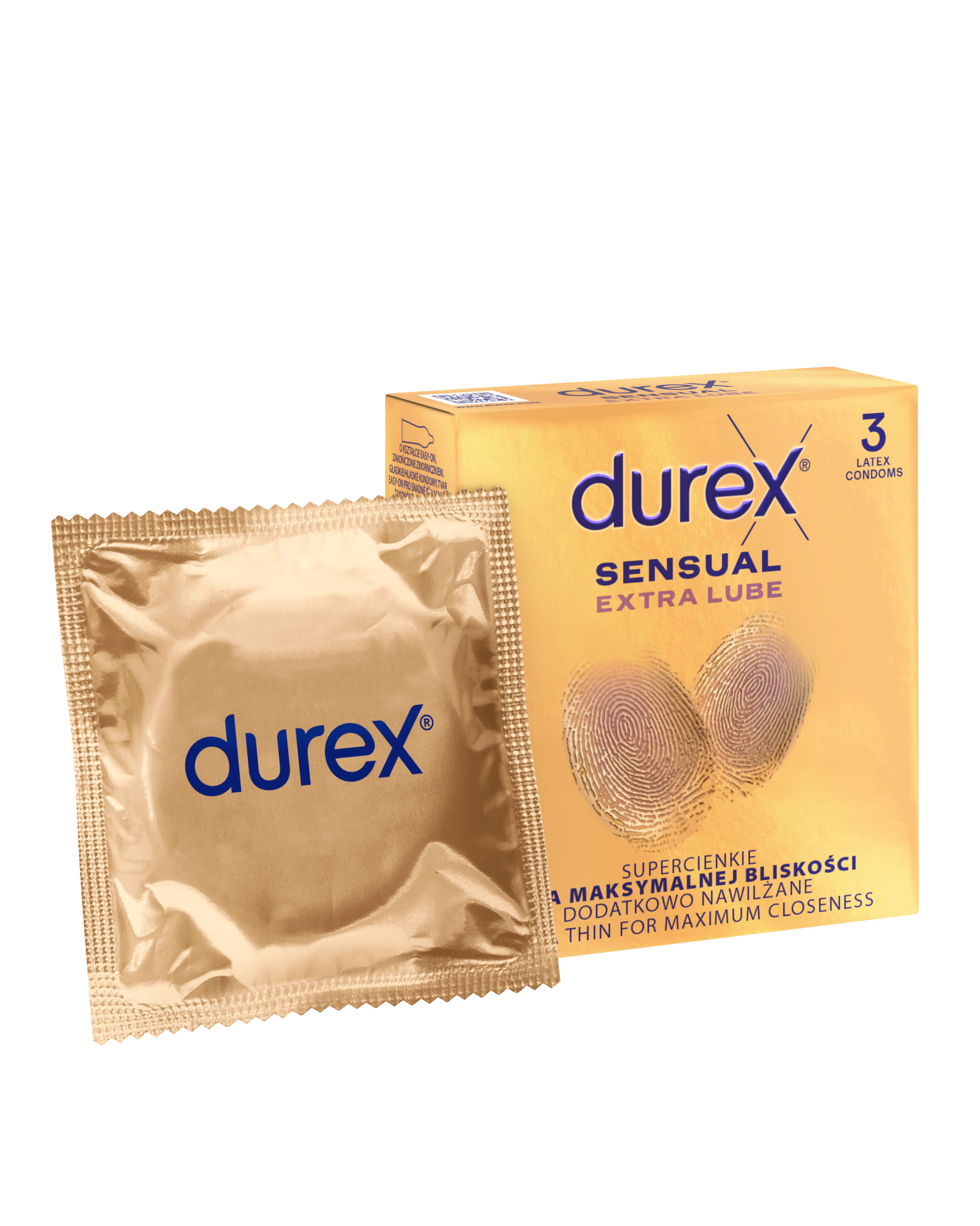 Durex Sensual Extra Lube 3 Szt.