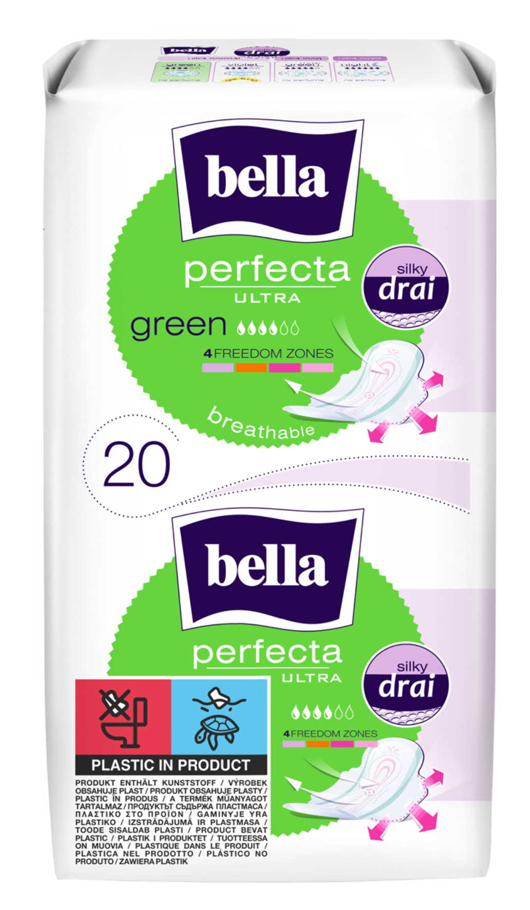 Podpaski Bella Perfecta Ultra Green 20 Szt.