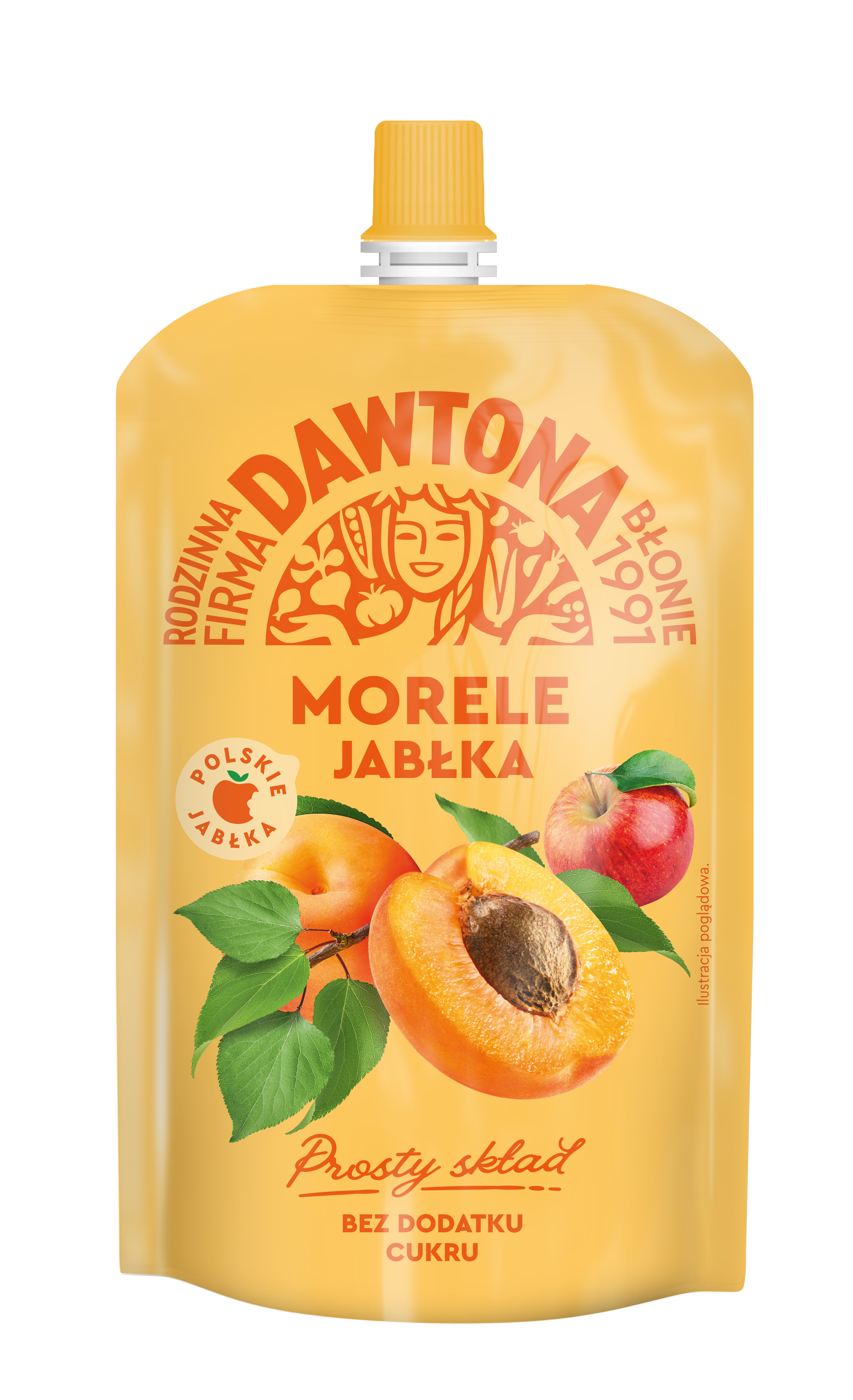 Dawtona Mus Morele Jabłka 180G