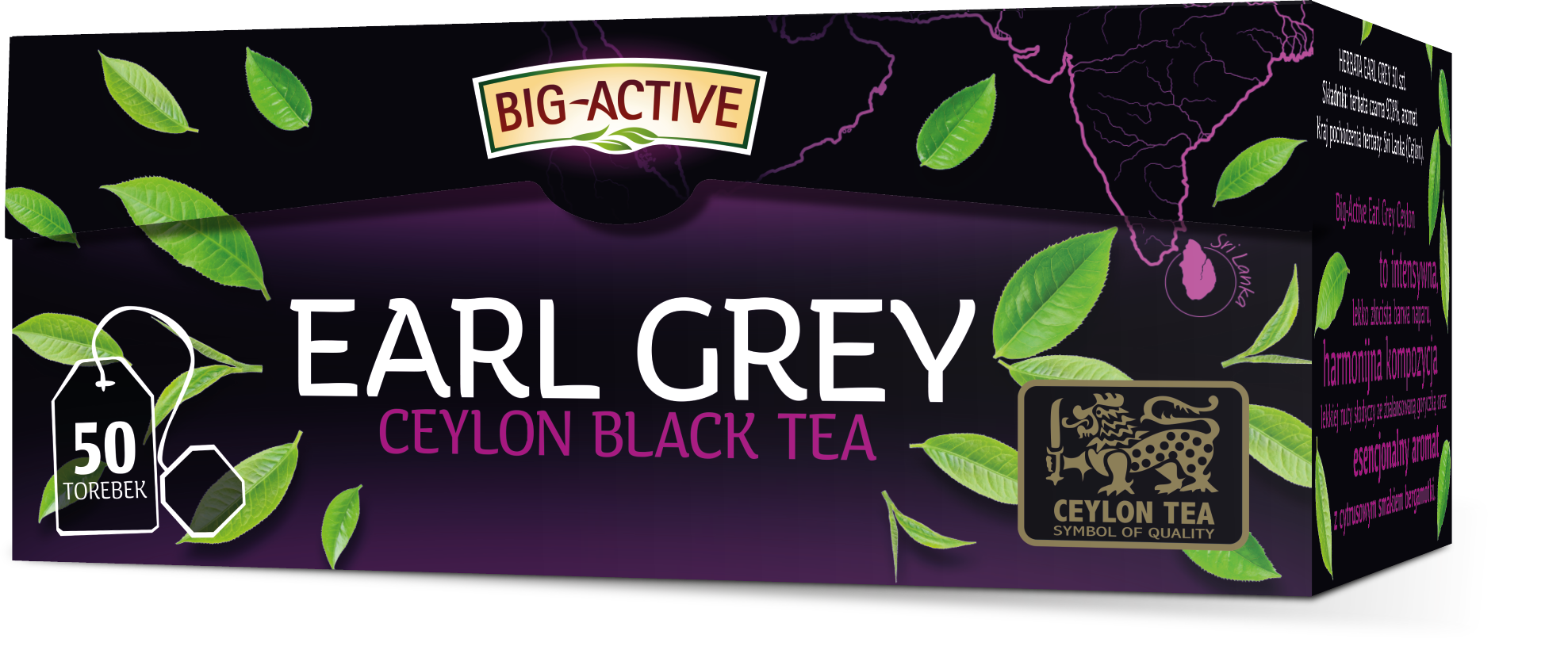Big-Active Herbata Czarna Earl Grey (50 Torebek X 1,5G) 75G