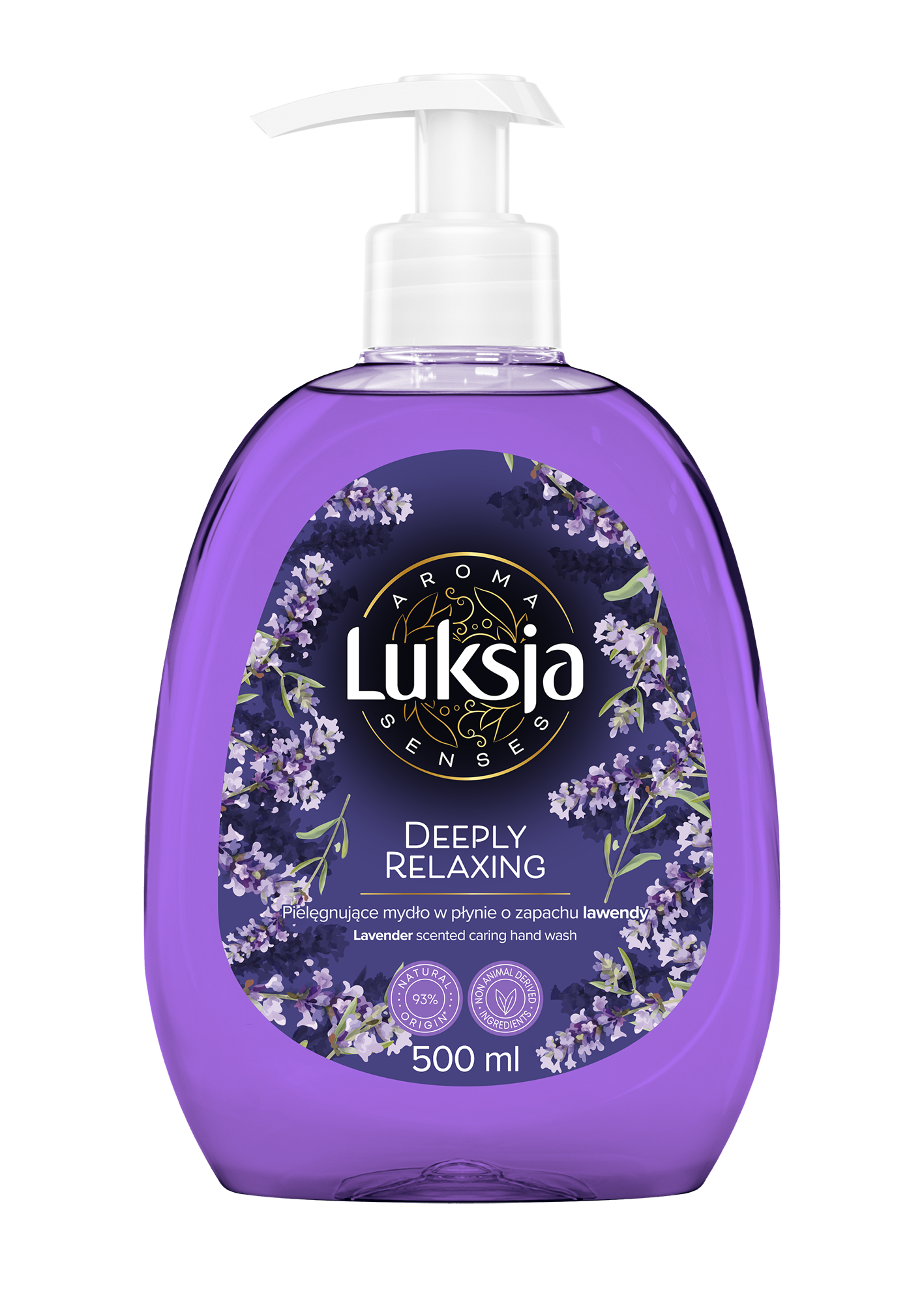 Luksja Aroma Senses Deeply Relaxing Pielęgnujące Mydło W Płynie O Zapachu Lawendy 500 Ml