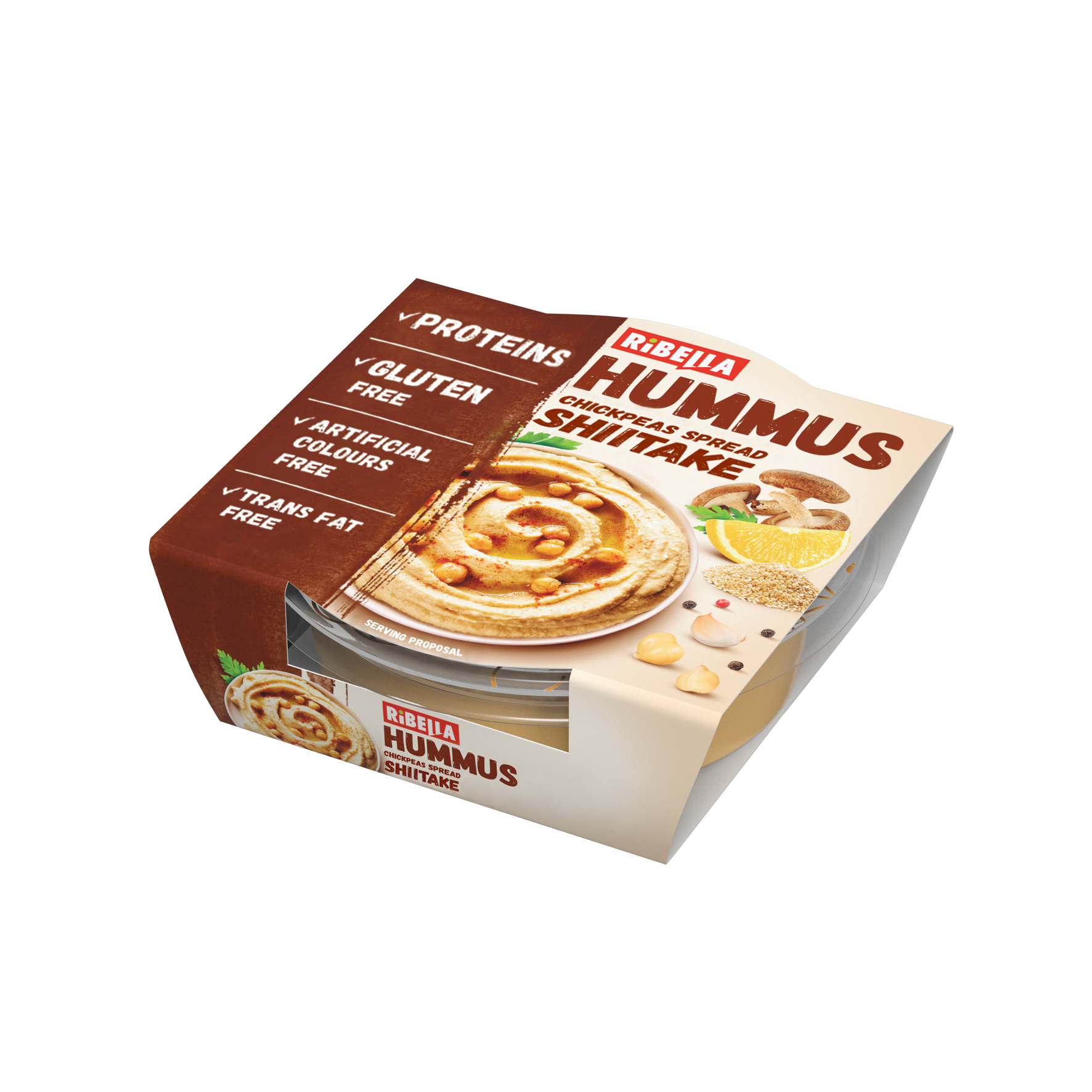 Ribella Hummus Pasta Z Ciecierzycy Z Grzybami Shiitake 80G