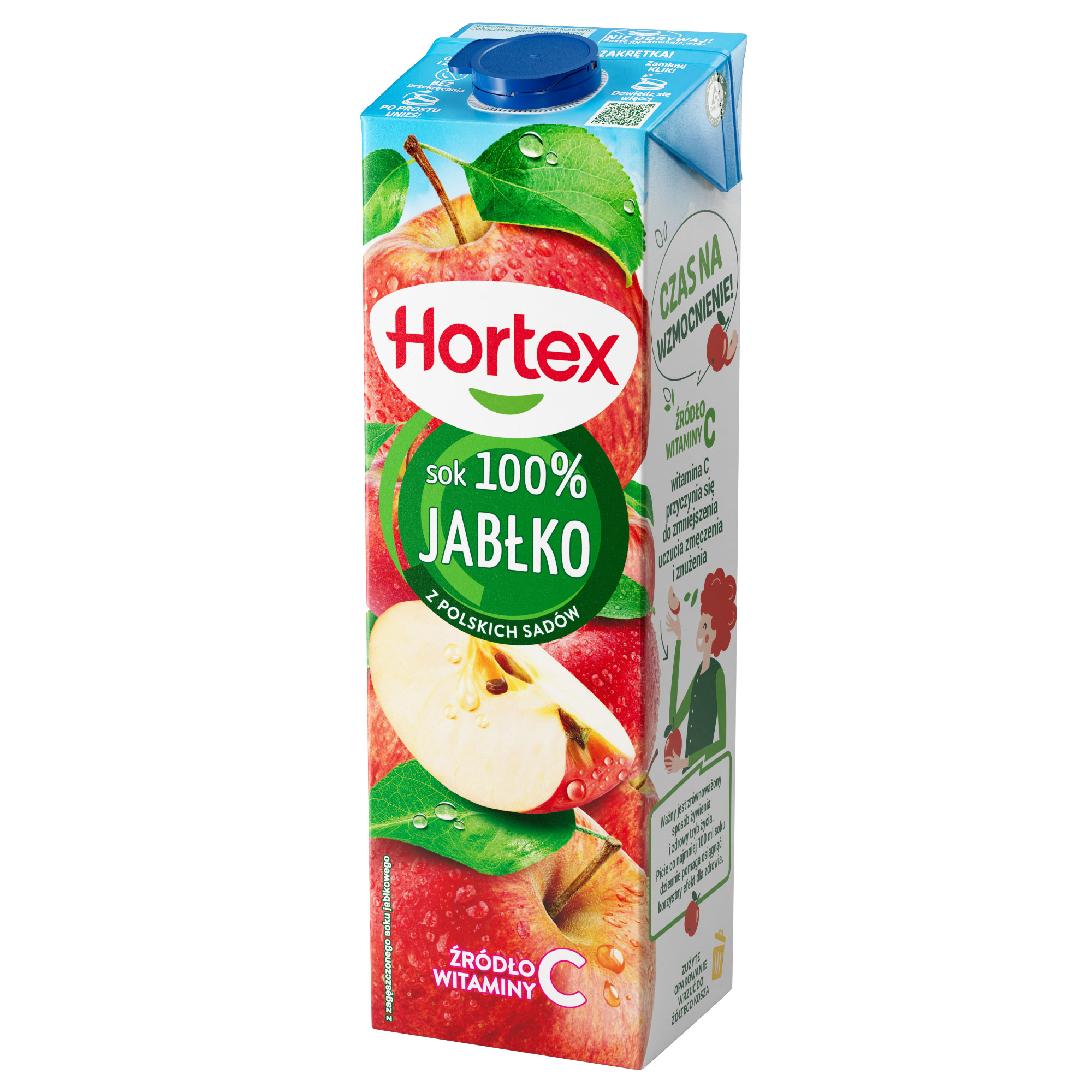 Hortex Sok 100% Jabłko Karton 1L