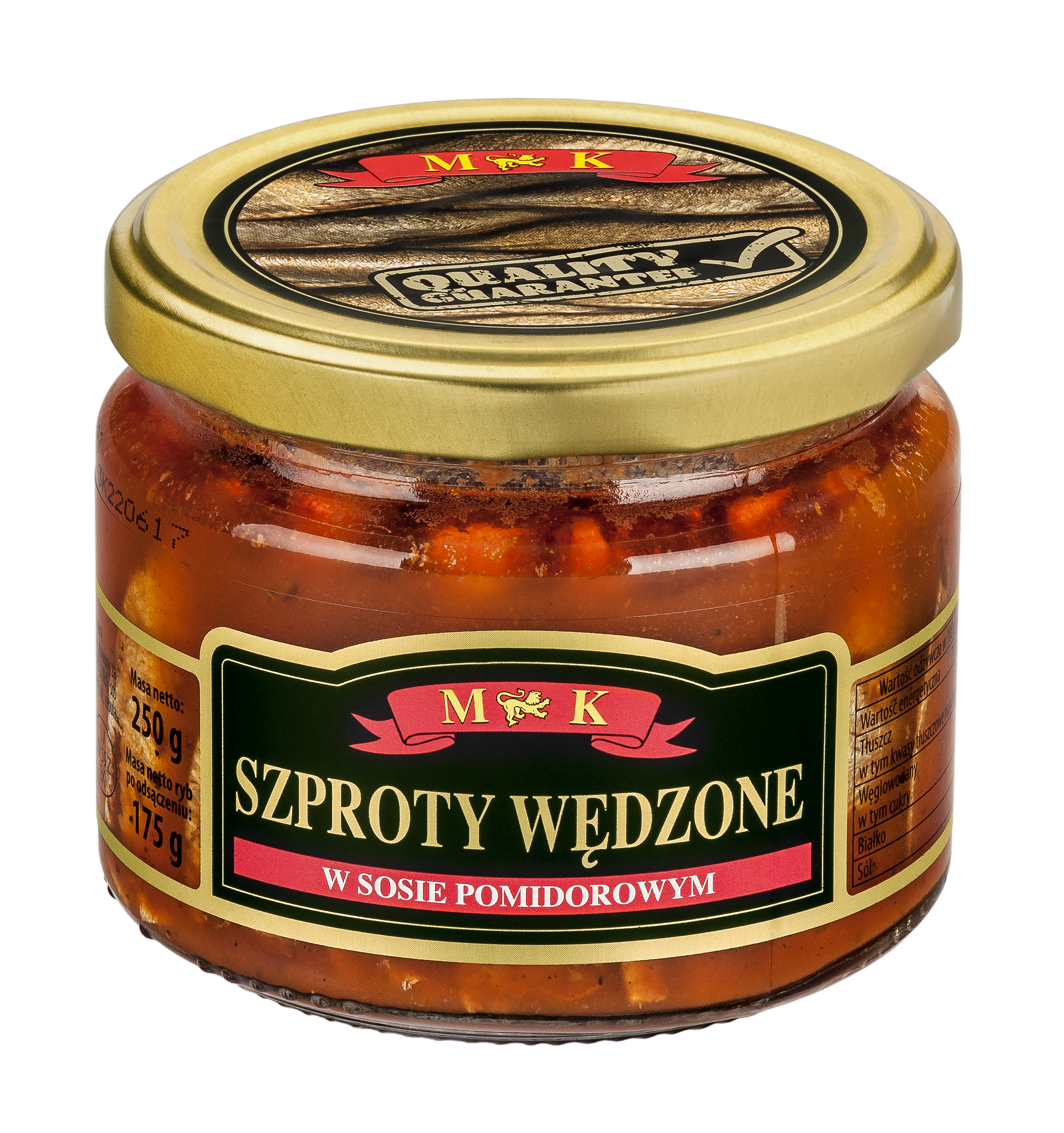 Mk Szproty Wędzone W Sosie Pomidorowym 250 G