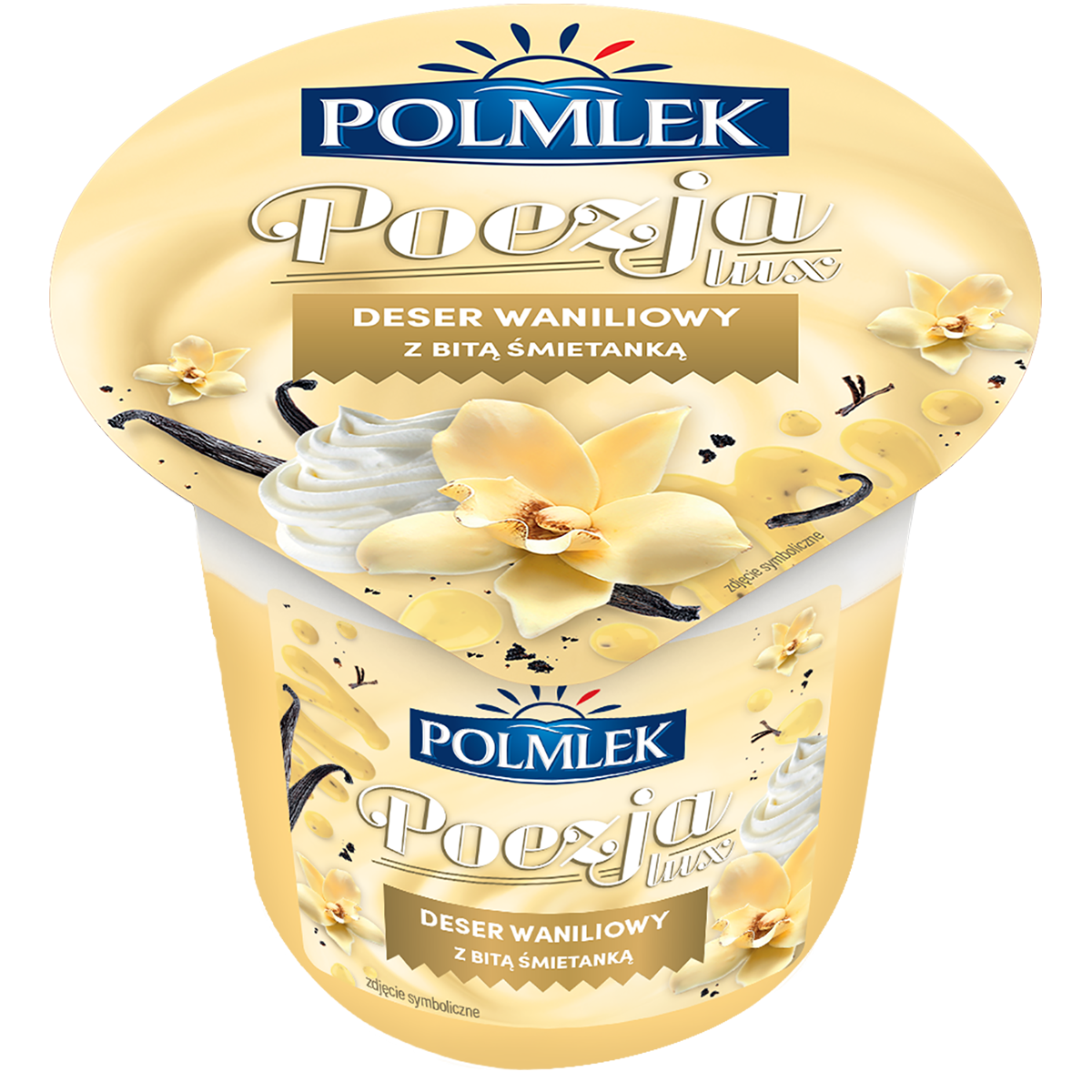 Polmlek Poezja Lux Deser Mleczny Waniliowy Z Bitą Śmietanką Waniliową 180 G