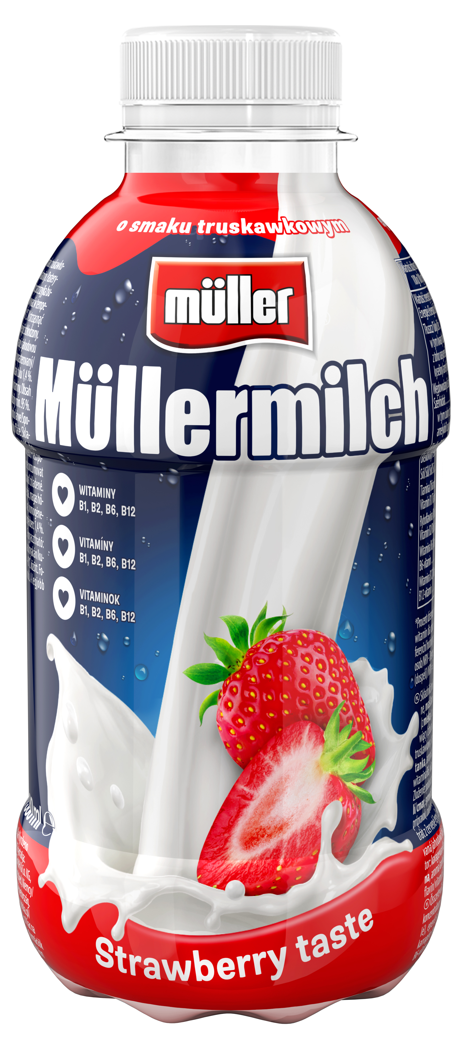 Müllermilch Napój Mleczny O Smaku Truskawkowym 400G