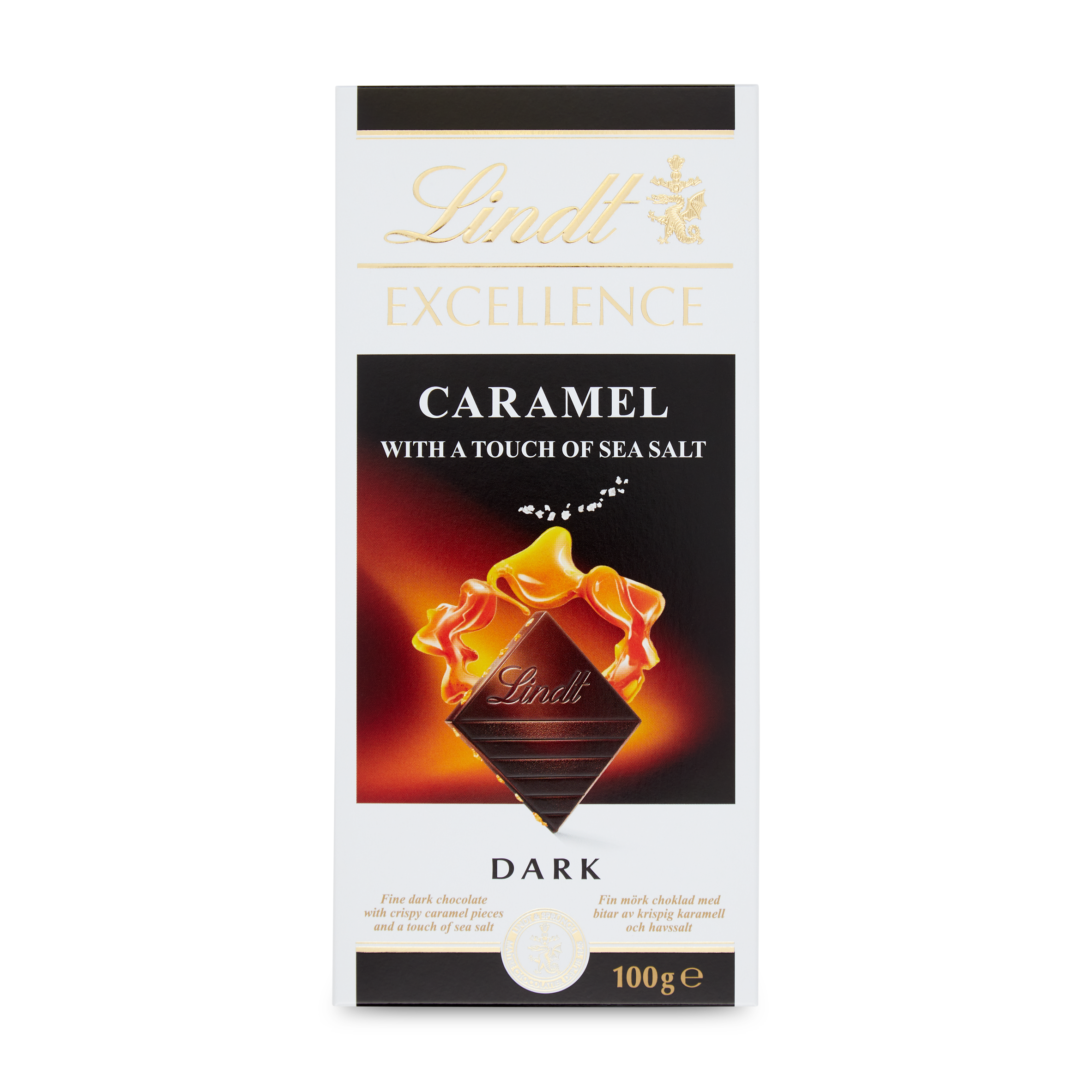 Lindt Excellence Caramel With Sea Salt 100G